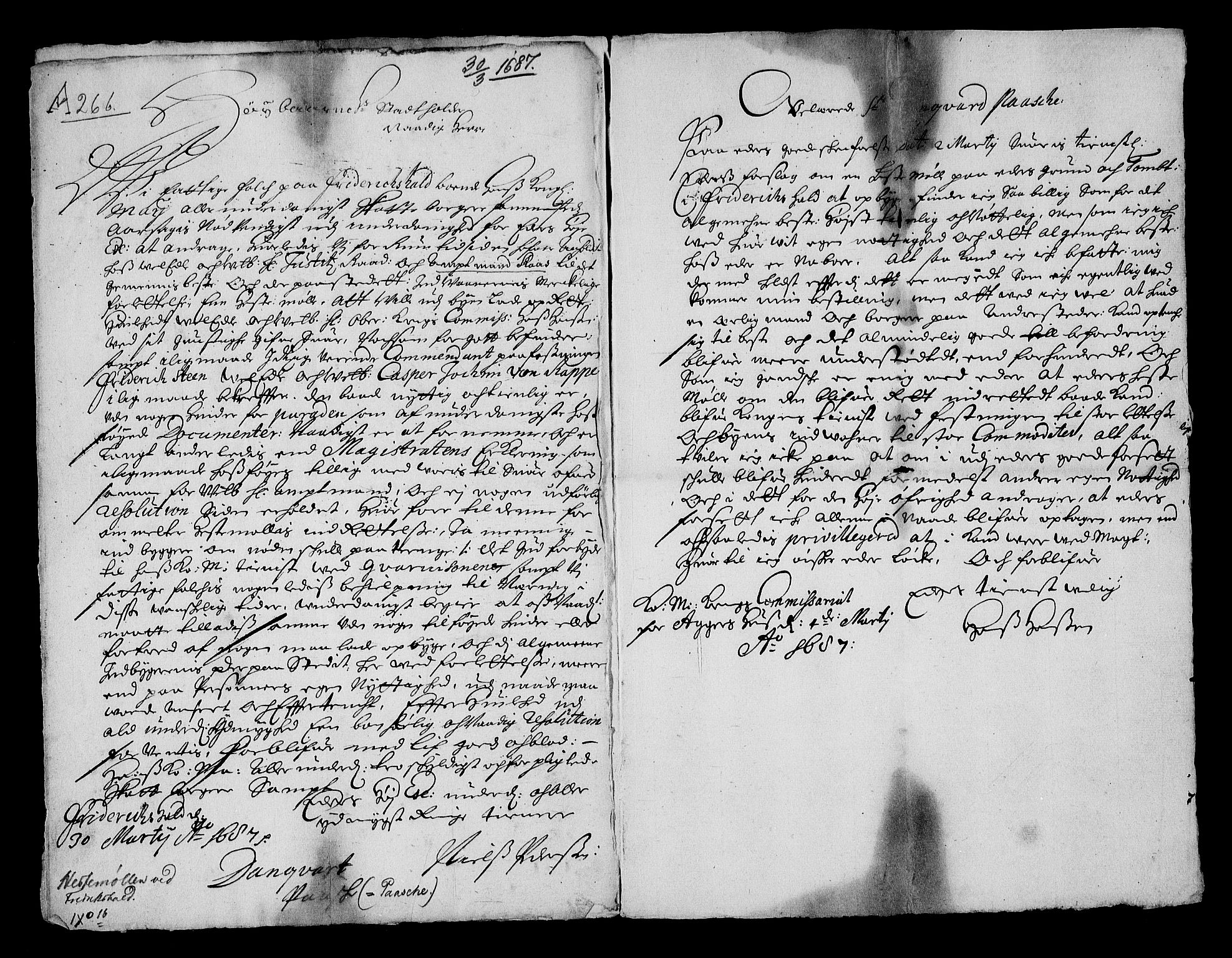 Stattholderembetet 1572-1771, RA/EA-2870/Af/L0001: Avskrifter av vedlegg til originale supplikker, nummerert i samsvar med supplikkbøkene, 1683-1687, p. 61