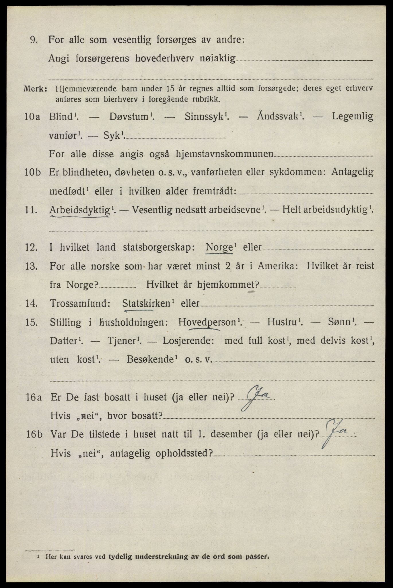 SAO, 1920 census for Spydeberg, 1920, p. 2584