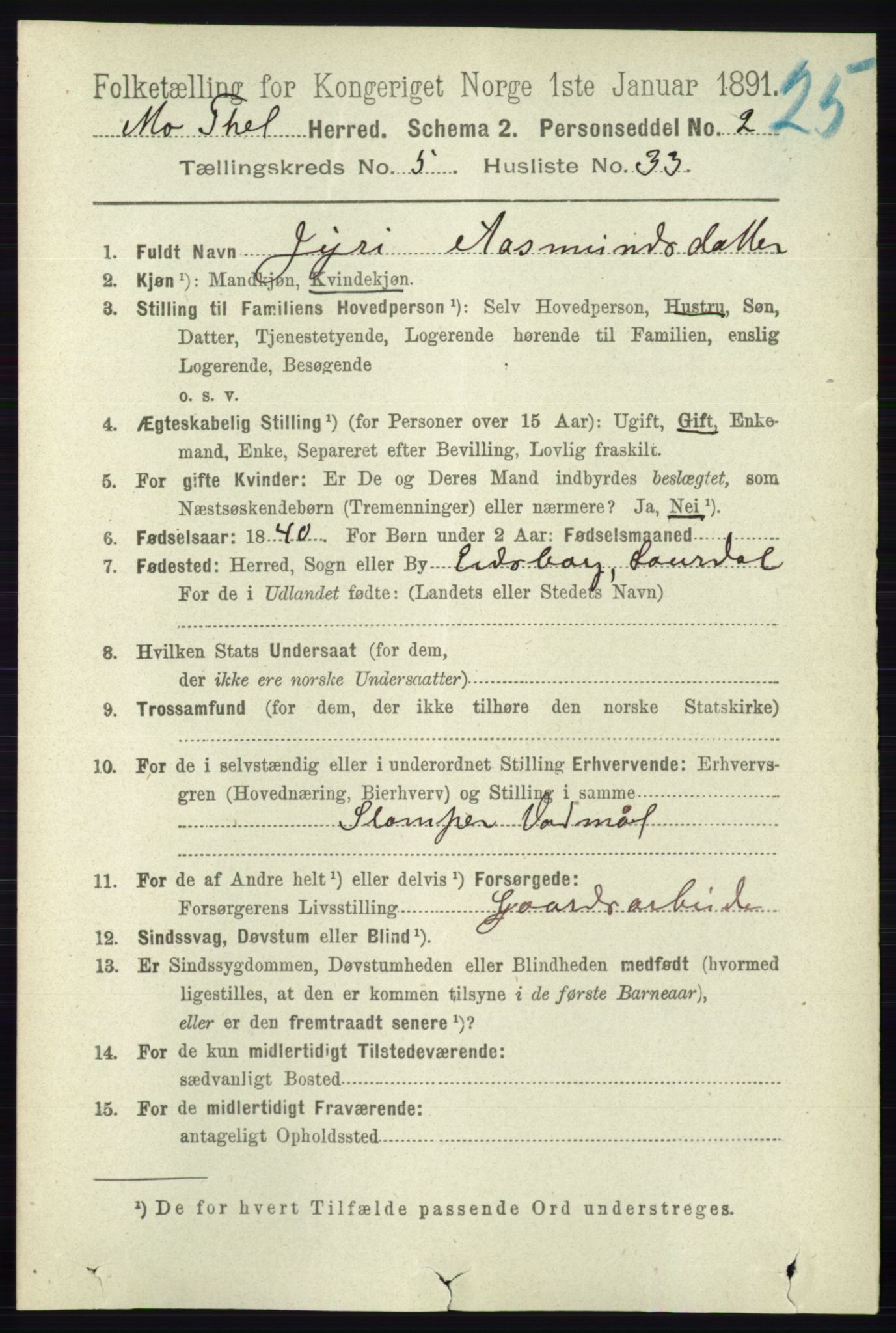 RA, 1891 census for 0832 Mo, 1891, p. 1477