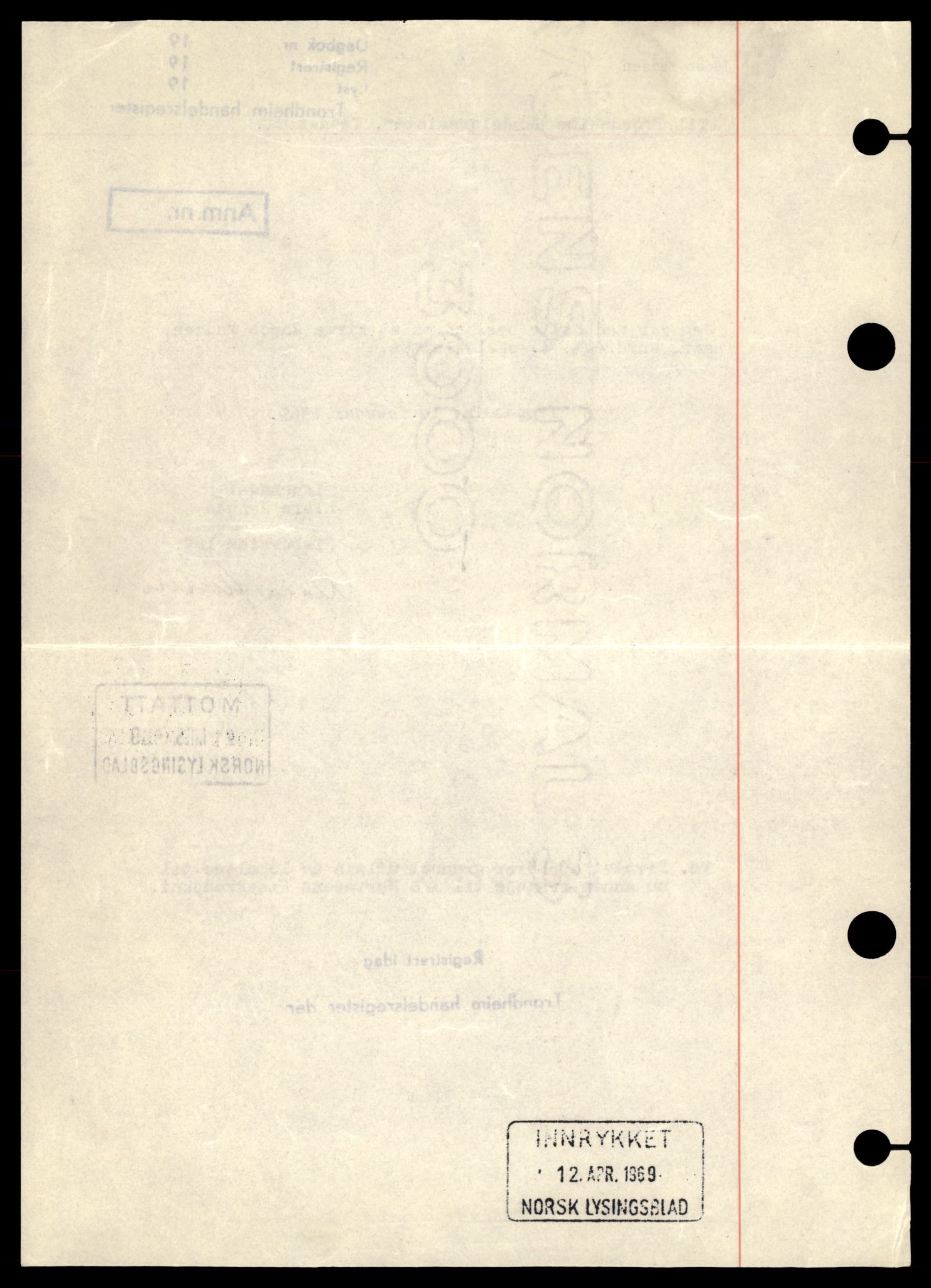 Trondheim byfogd, AV/SAT-A-0003/2/J/Jd/Jdb/L0048: Enkeltmannsforetak, M-Ni, 1965-1982, p. 2