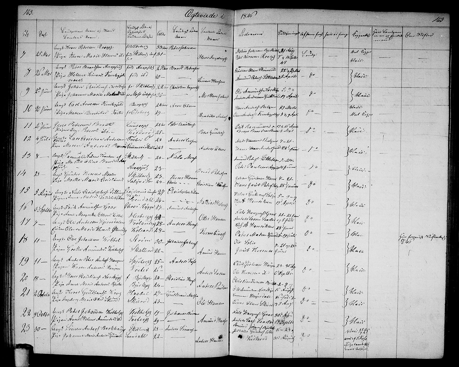 Våler prestekontor Kirkebøker, AV/SAO-A-11083/G/Ga/L0002: Parish register (copy) no. I 2, 1839-1860, p. 163