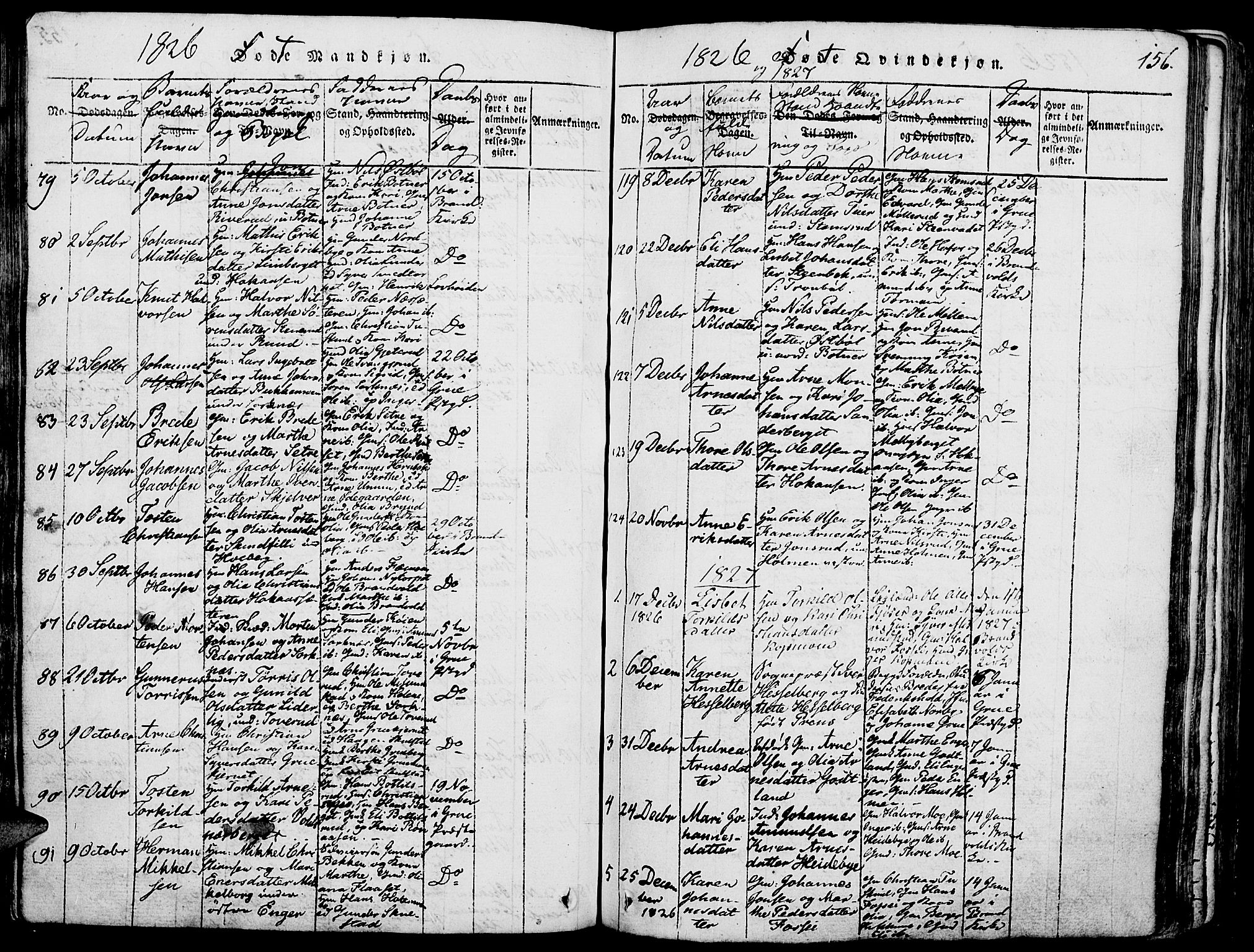 Grue prestekontor, AV/SAH-PREST-036/H/Ha/Haa/L0006: Parish register (official) no. 6, 1814-1830, p. 156