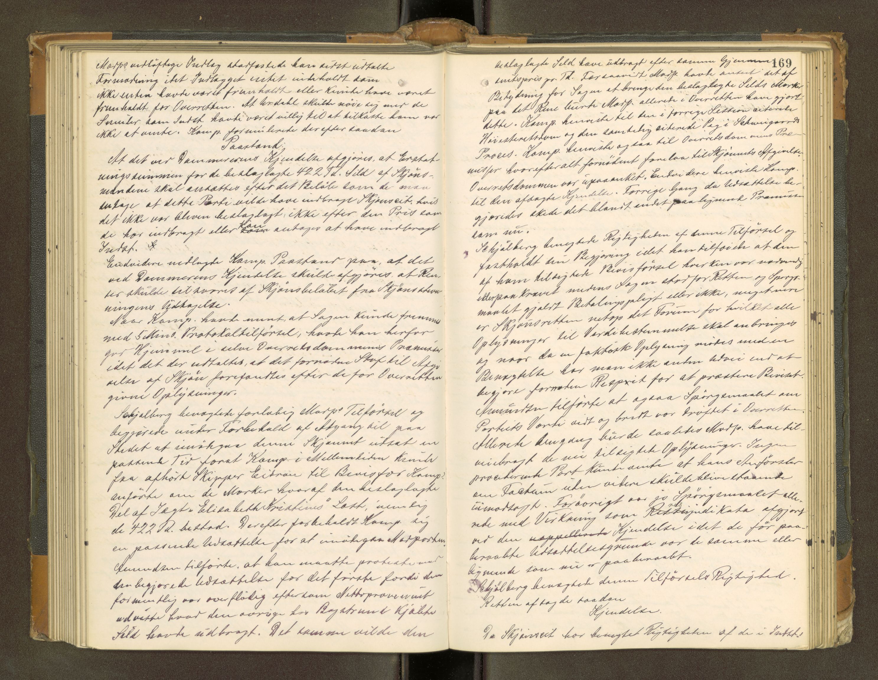 Bodø byfogd, AV/SAT-A-4588/1/1/1B/L0001: Ekstrarettsprotokoll, 1899-1908, p. 168b-169a