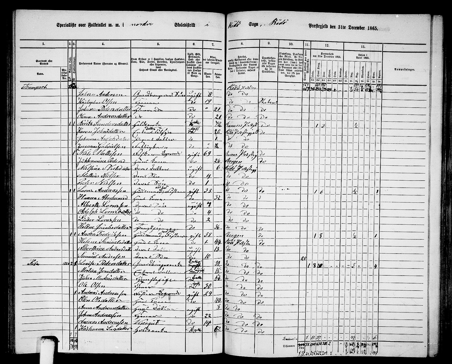 RA, 1865 census for Rødøy, 1865, p. 64