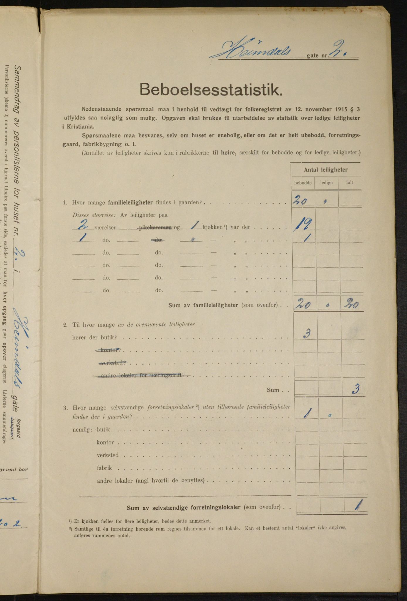 OBA, Municipal Census 1916 for Kristiania, 1916, p. 37193