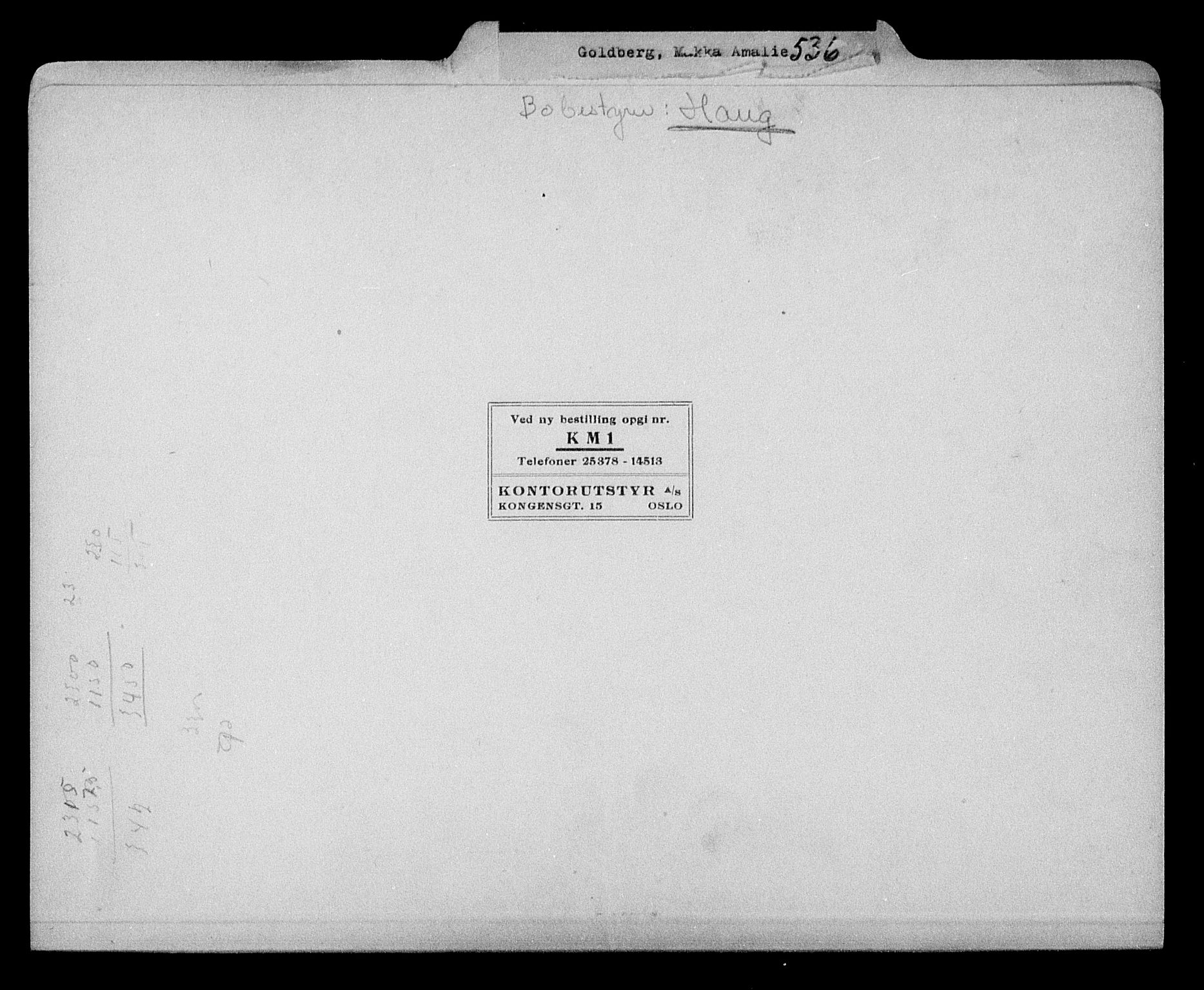 Justisdepartementet, Tilbakeføringskontoret for inndratte formuer, RA/S-1564/H/Hc/Hcc/L0939: --, 1945-1947, p. 214