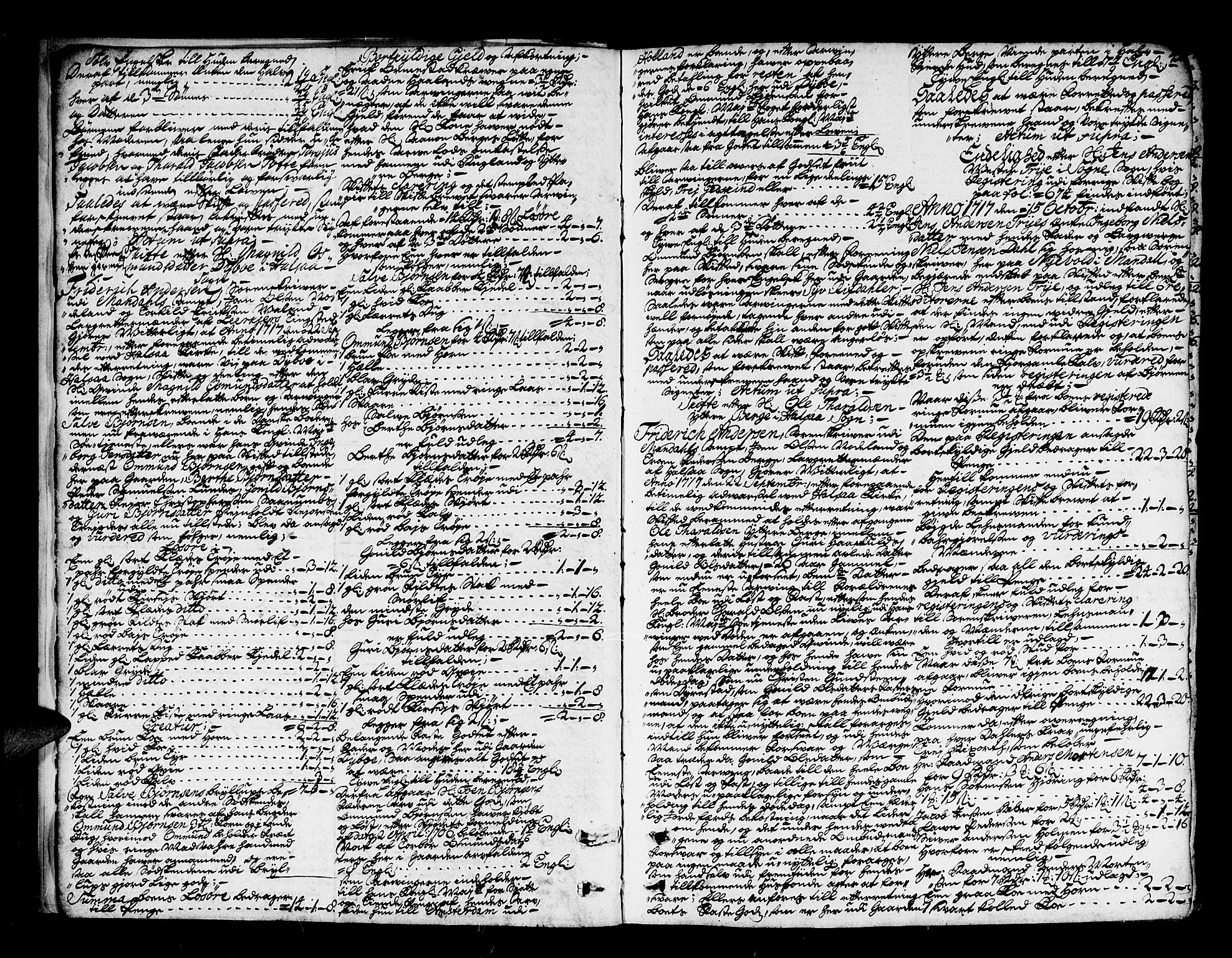 Mandal sorenskriveri, AV/SAK-1221-0005/001/H/Hc/L0013: Skifteprotokoll nr 6a, 1717-1729, p. 3b-4a