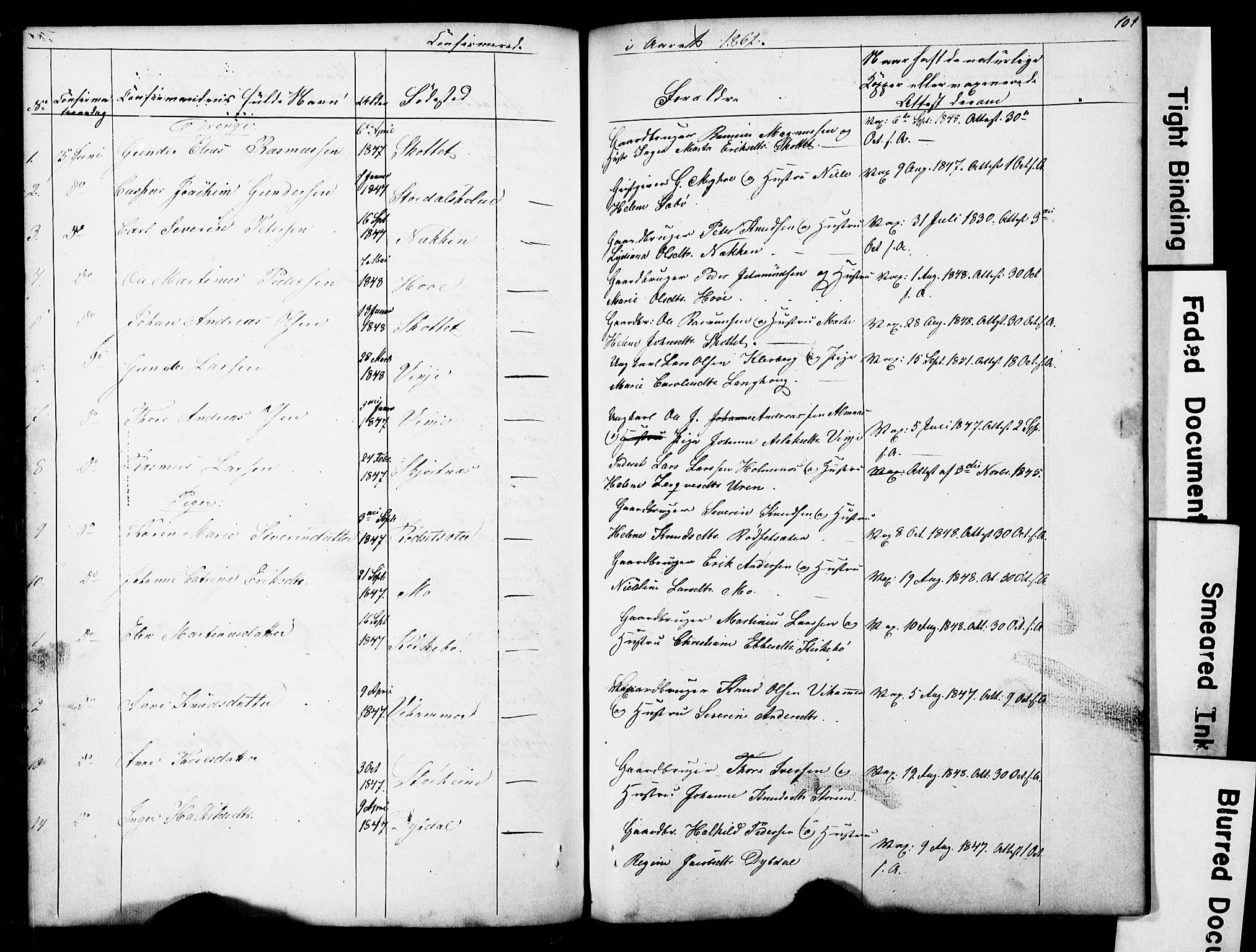 Ministerialprotokoller, klokkerbøker og fødselsregistre - Møre og Romsdal, AV/SAT-A-1454/521/L0301: Parish register (copy) no. 521C02, 1854-1881, p. 101