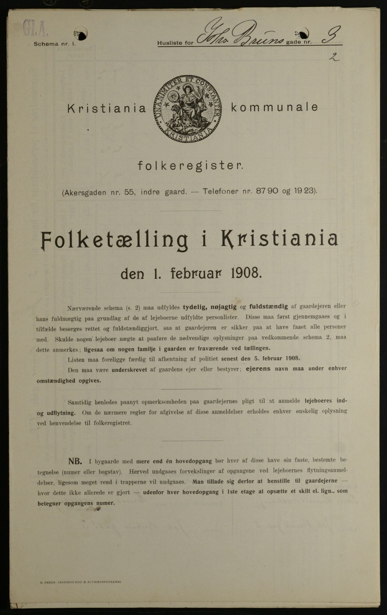 OBA, Municipal Census 1908 for Kristiania, 1908, p. 42029