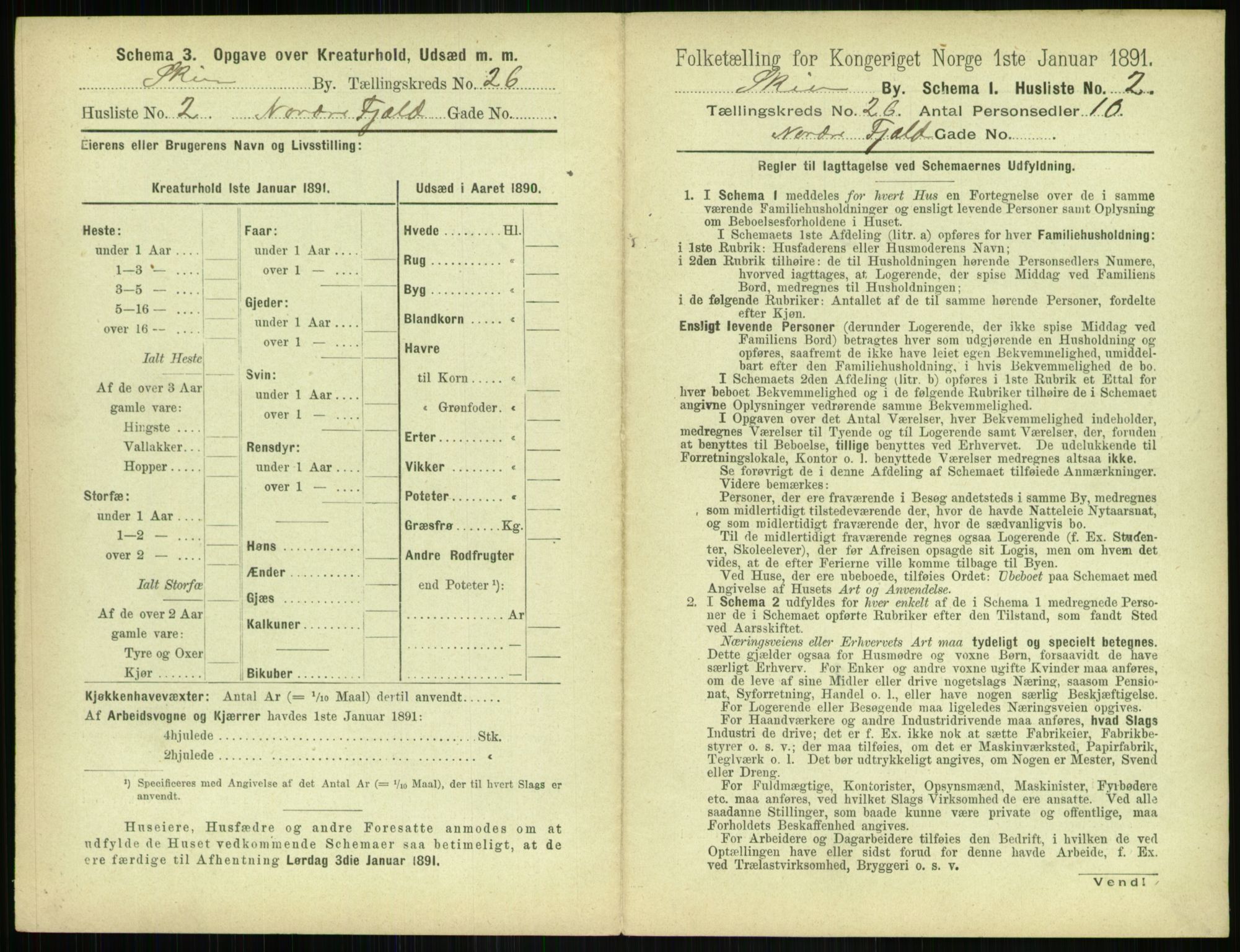 RA, 1891 census for 0806 Skien, 1891, p. 978