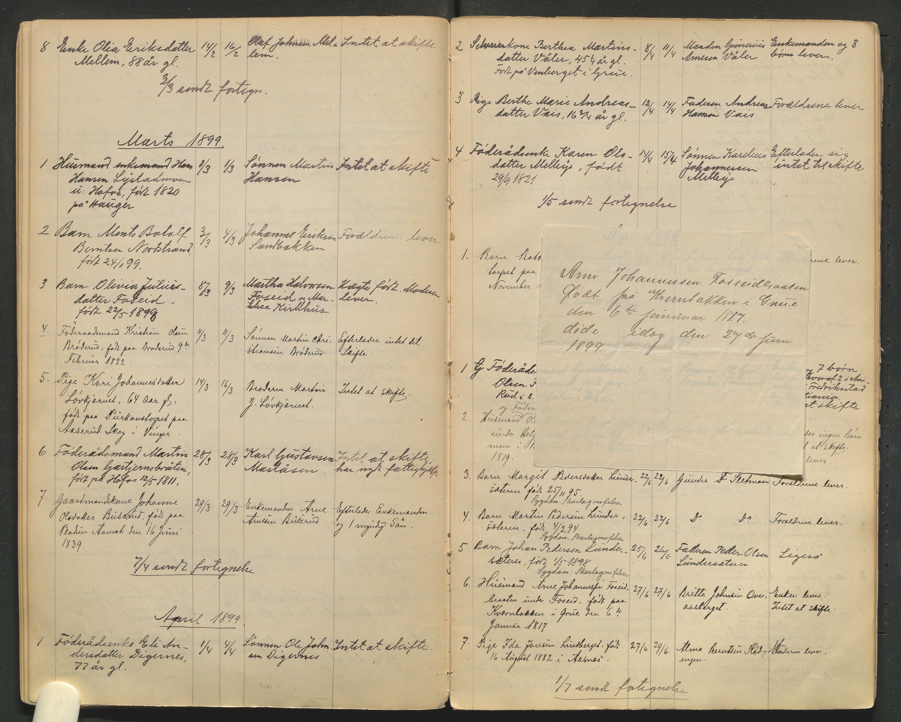 Brandval lensmannskontor, AV/SAH-LHN-016/H/Ha/L0001/0001: Dødsfallsprotokoller / Dødsfallsprotokoll, 1886-1911