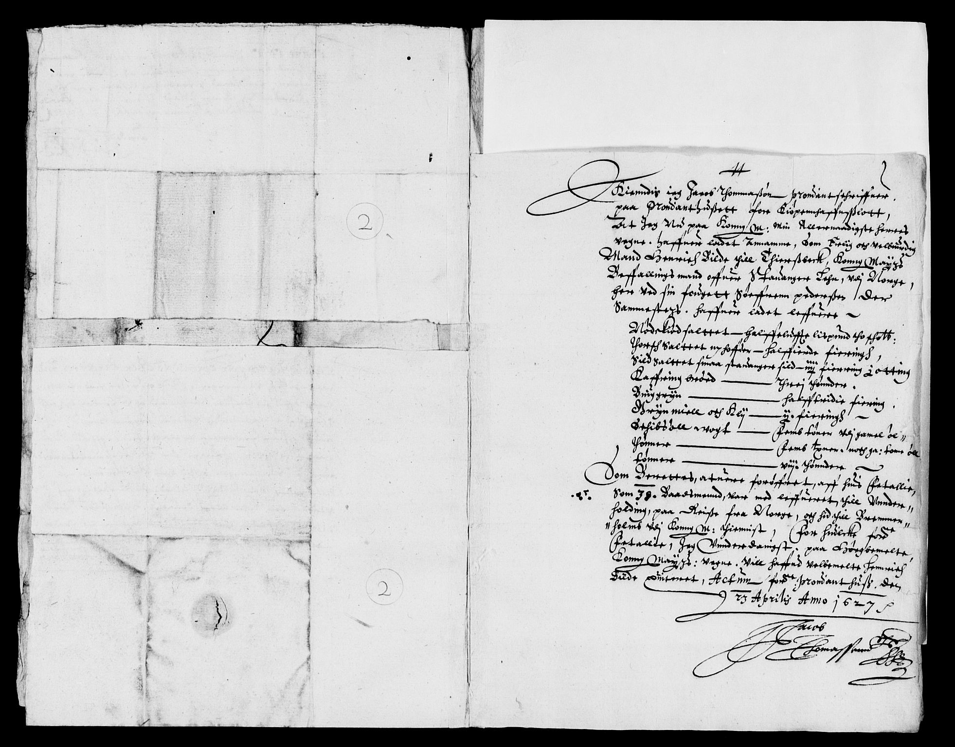 Rentekammeret inntil 1814, Reviderte regnskaper, Lensregnskaper, AV/RA-EA-5023/R/Rb/Rbs/L0011: Stavanger len, 1624-1627