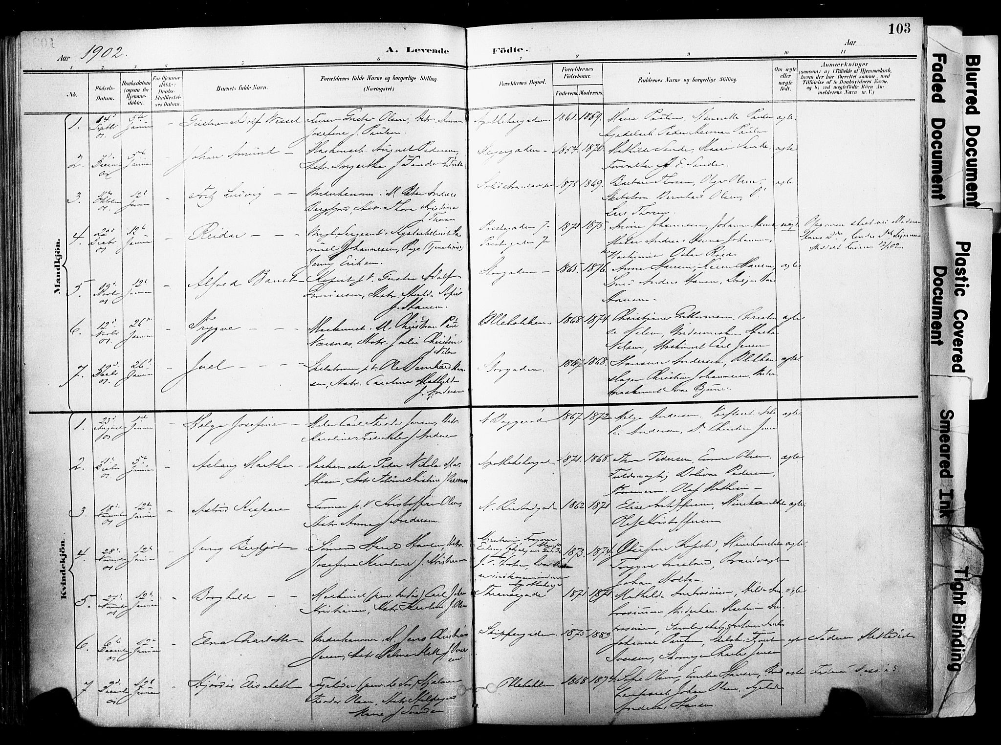 Horten kirkebøker, SAKO/A-348/F/Fa/L0005: Parish register (official) no. 5, 1896-1904, p. 103