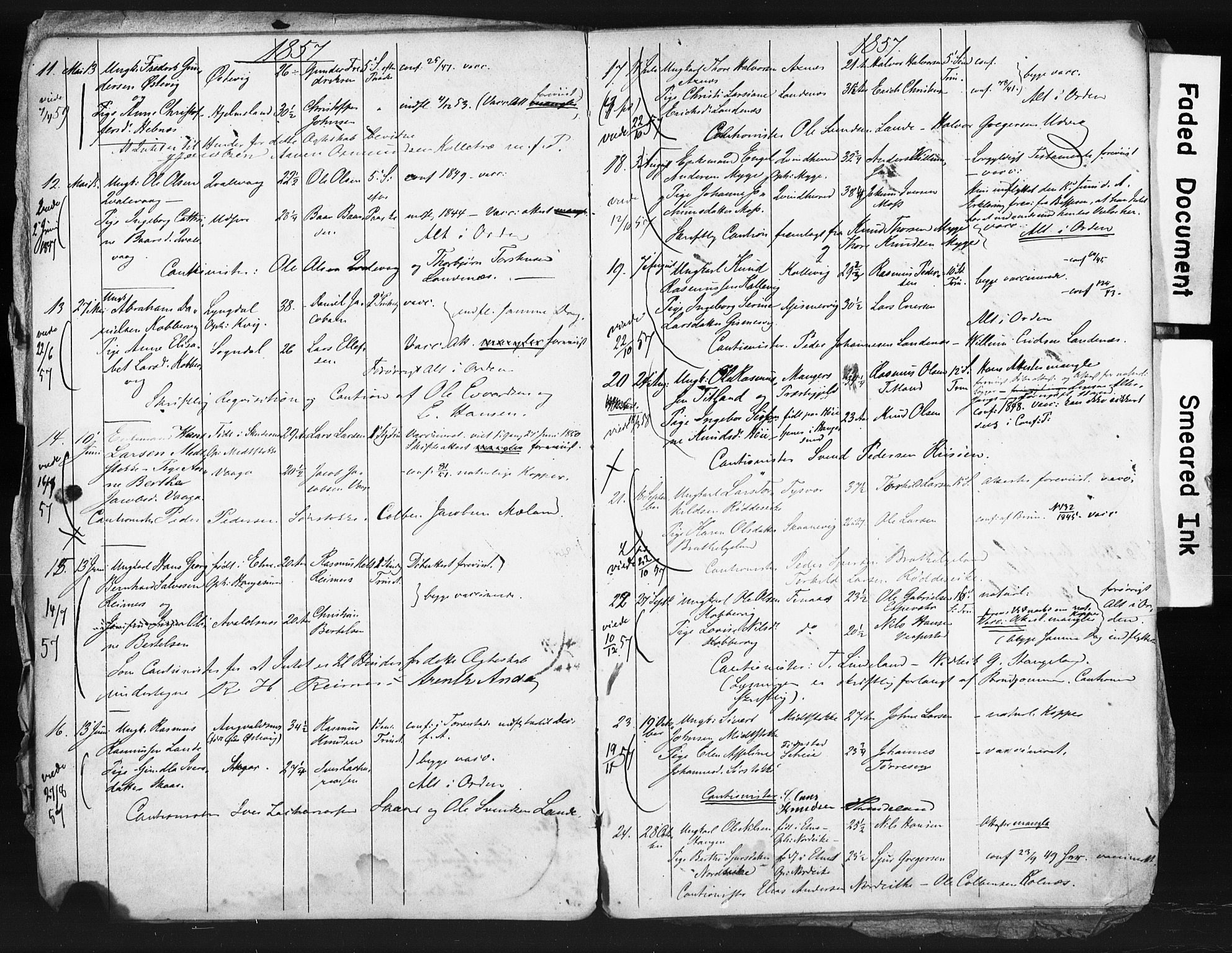 Avaldsnes sokneprestkontor, AV/SAST-A -101851/I/Ie/L0003: Banns register no. IX 3A, 1854-1861