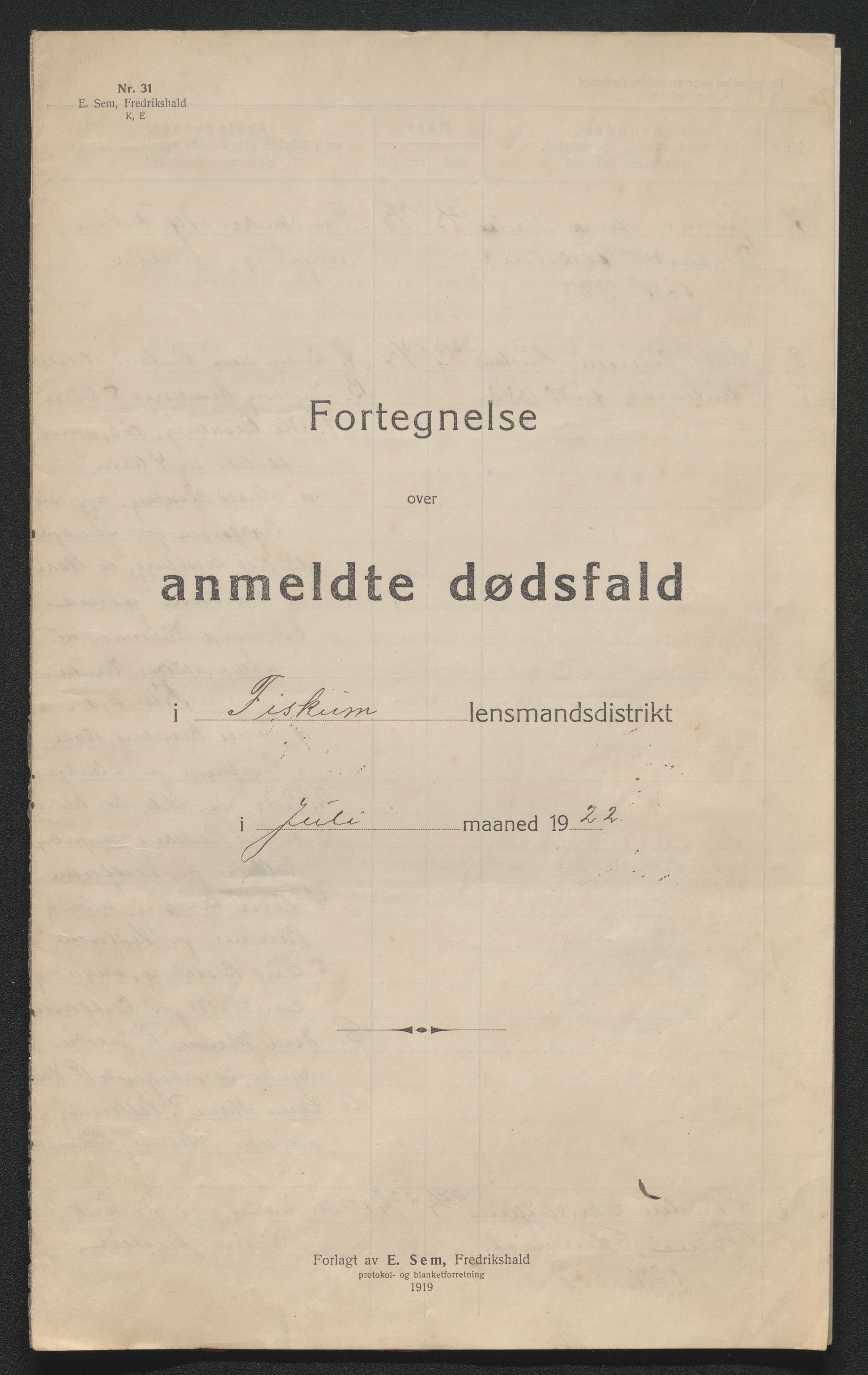 Eiker, Modum og Sigdal sorenskriveri, AV/SAKO-A-123/H/Ha/Hab/L0041: Dødsfallsmeldinger, 1922-1923, p. 290