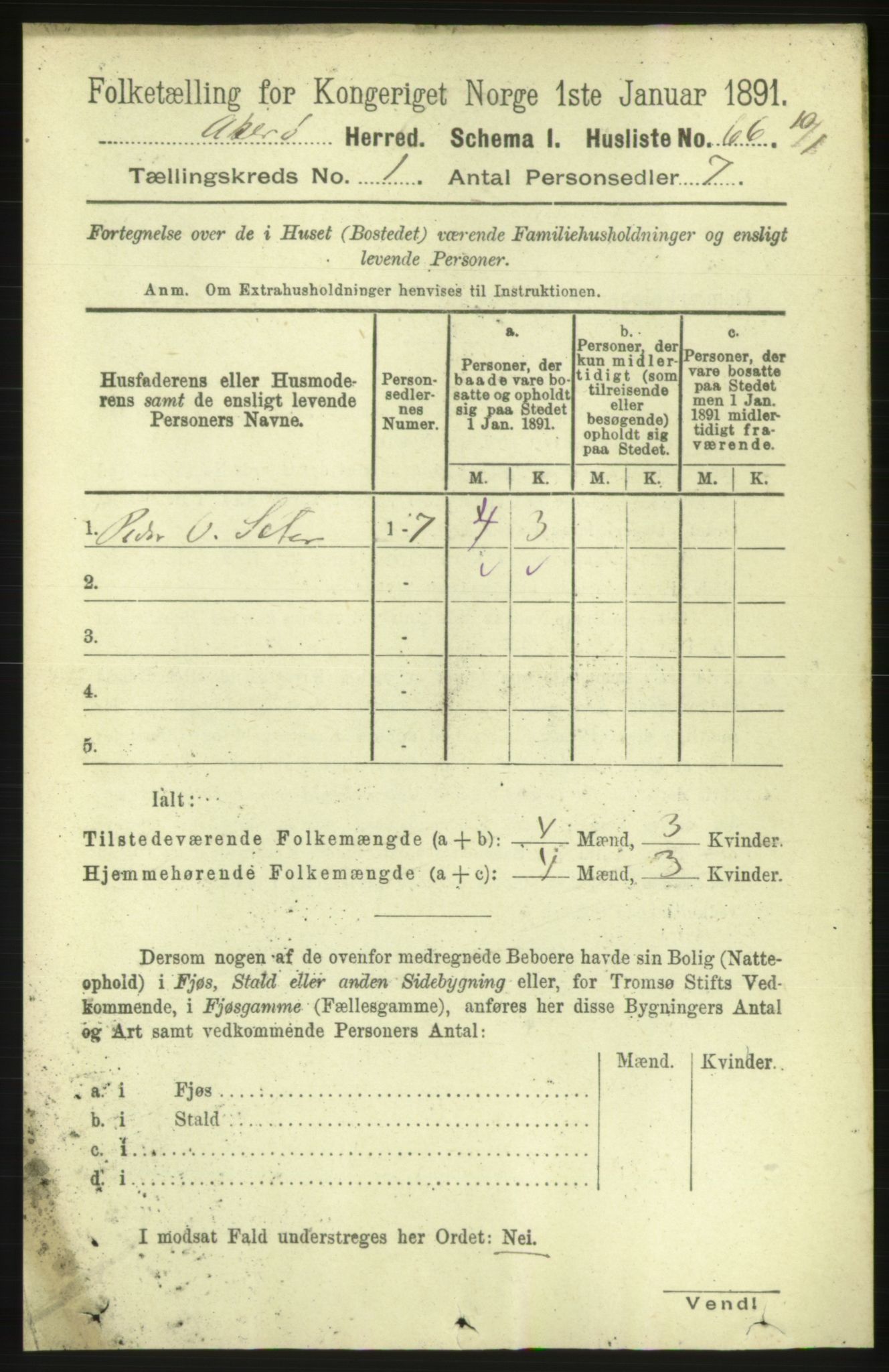 RA, 1891 census for 1545 Aukra, 1891, p. 87