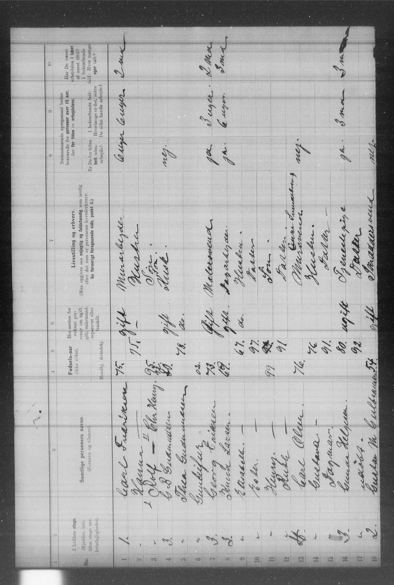 OBA, Municipal Census 1902 for Kristiania, 1902, p. 495