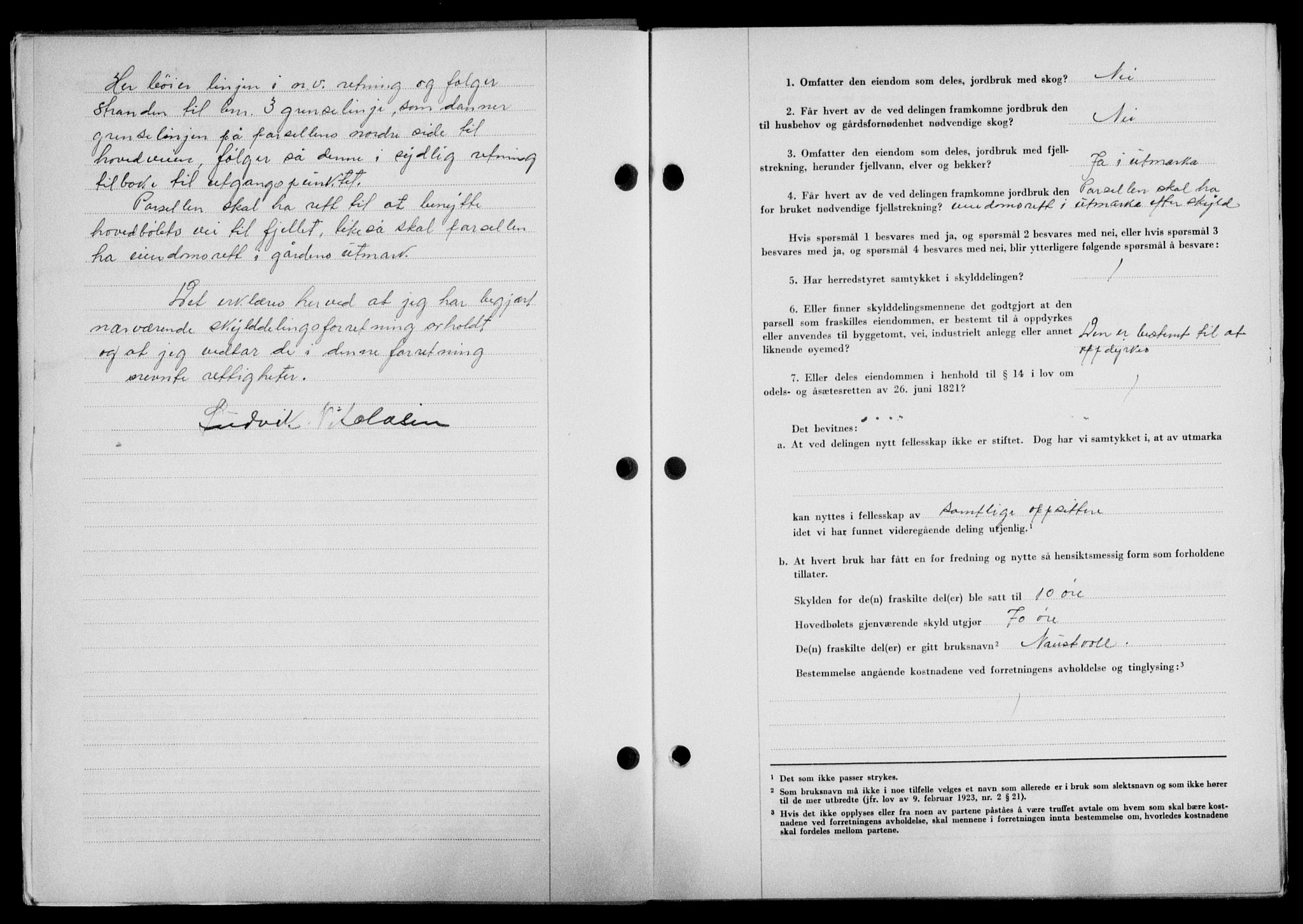 Lofoten sorenskriveri, SAT/A-0017/1/2/2C/L0024a: Mortgage book no. 24a, 1950-1950, Diary no: : 2216/1950