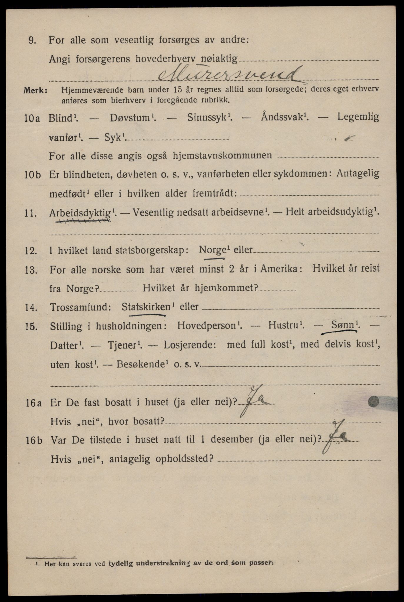 SAST, 1920 census for Stavanger, 1920, p. 118597