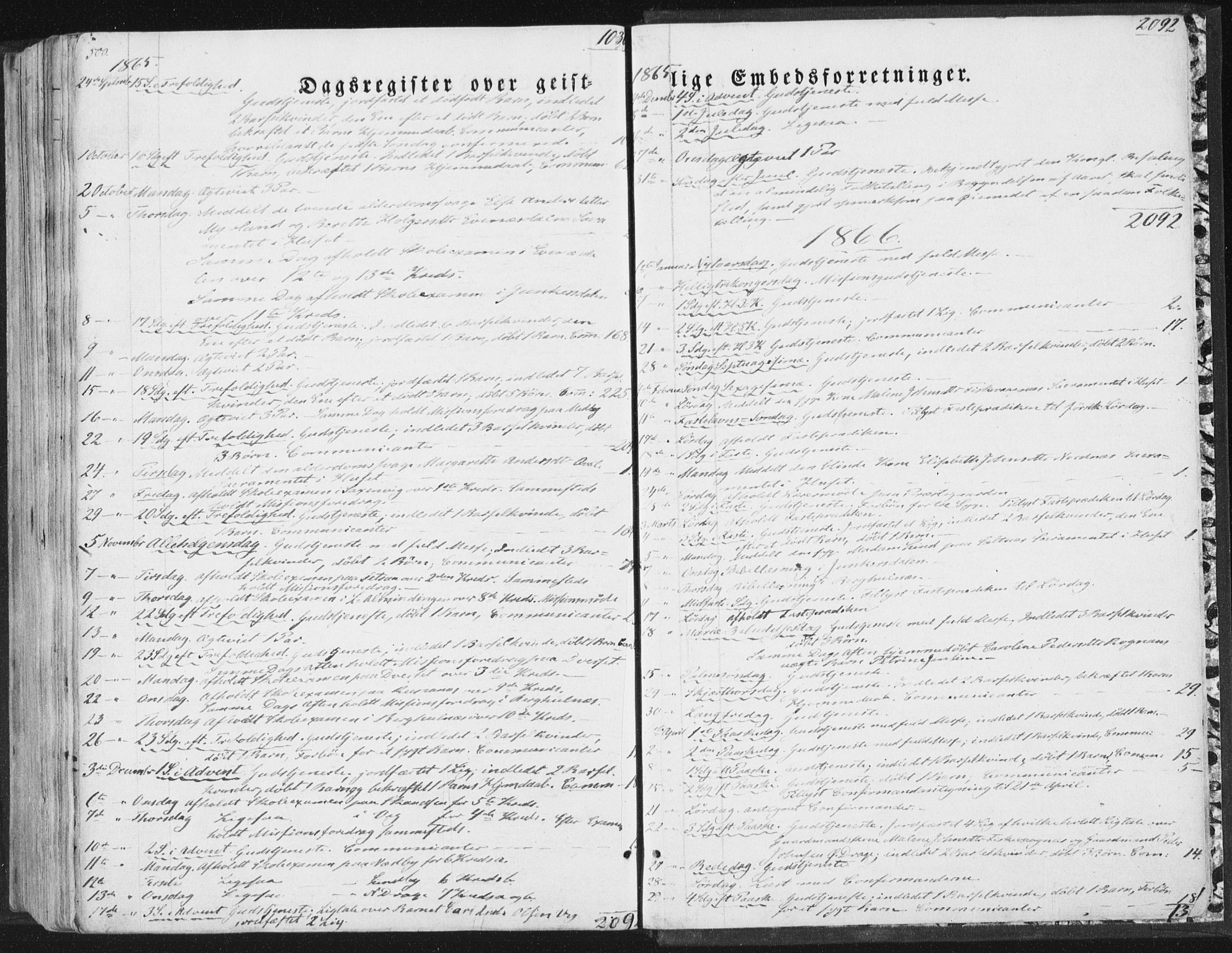 Ministerialprotokoller, klokkerbøker og fødselsregistre - Nordland, SAT/A-1459/847/L0667: Parish register (official) no. 847A07, 1842-1871, p. 500
