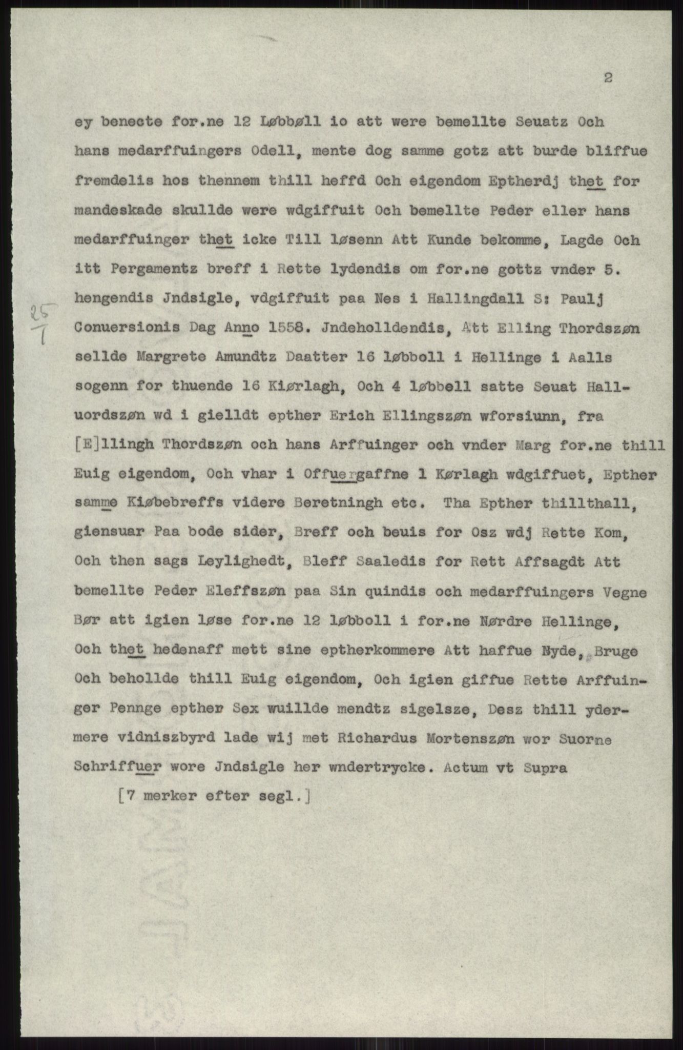 Samlinger til kildeutgivelse, Diplomavskriftsamlingen, AV/RA-EA-4053/H/Ha, p. 1468