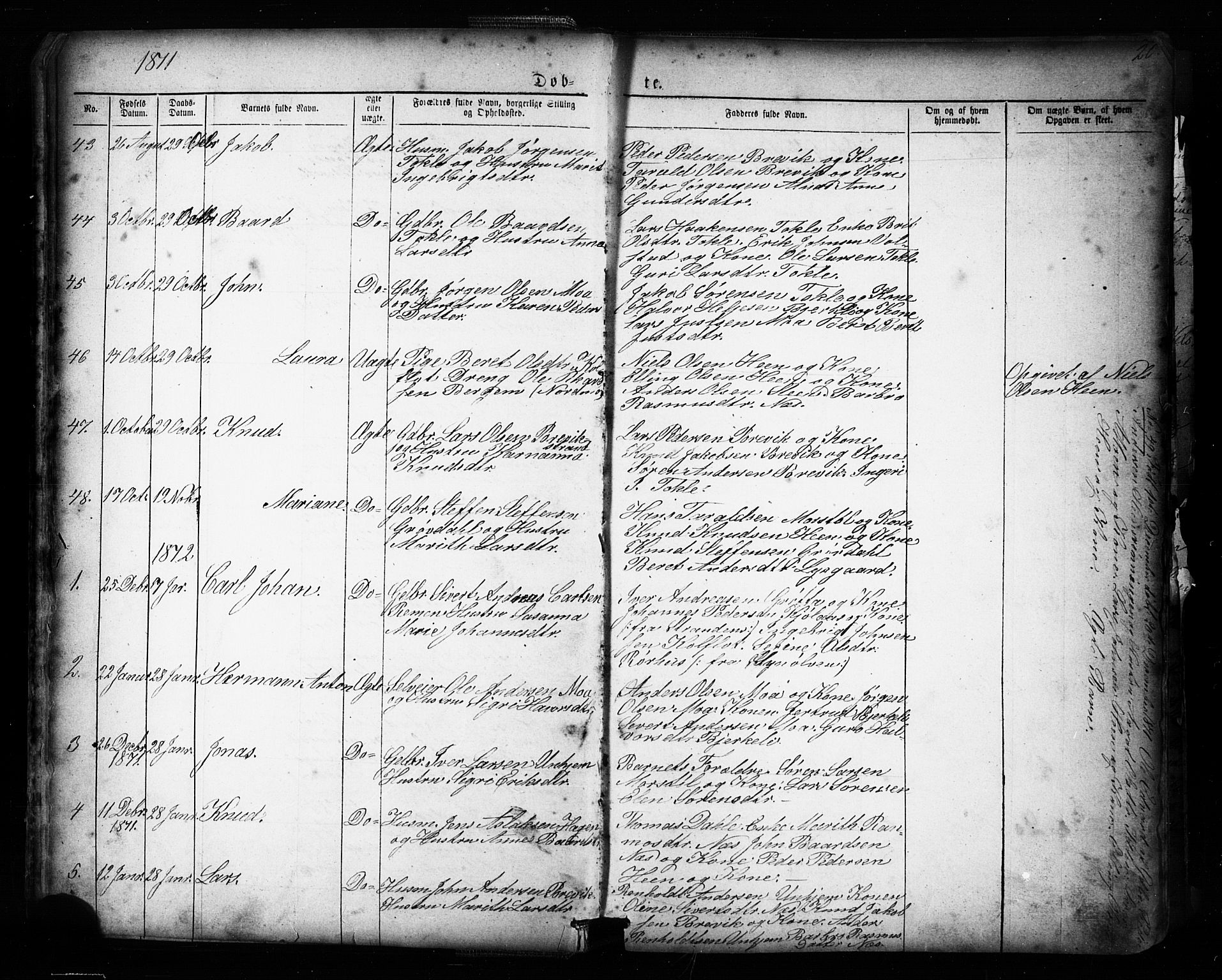 Ministerialprotokoller, klokkerbøker og fødselsregistre - Møre og Romsdal, AV/SAT-A-1454/545/L0588: Parish register (copy) no. 545C02, 1867-1902, p. 20