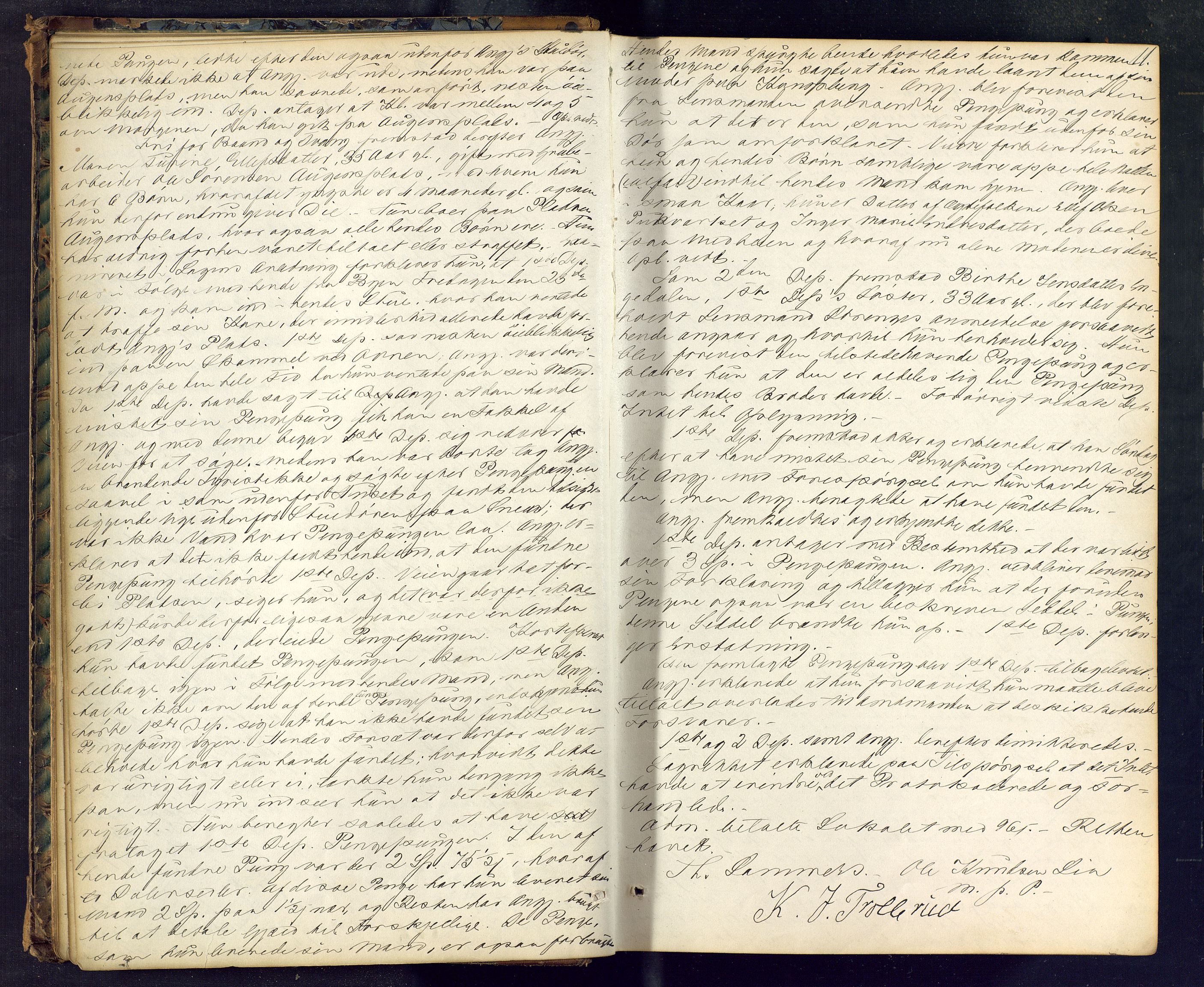 Numedal og Sandsvær sorenskriveri, AV/SAKO-A-128/F/Fc/Fca/L0010: Ekstrarettsprotokoll, 1869-1883, p. 11