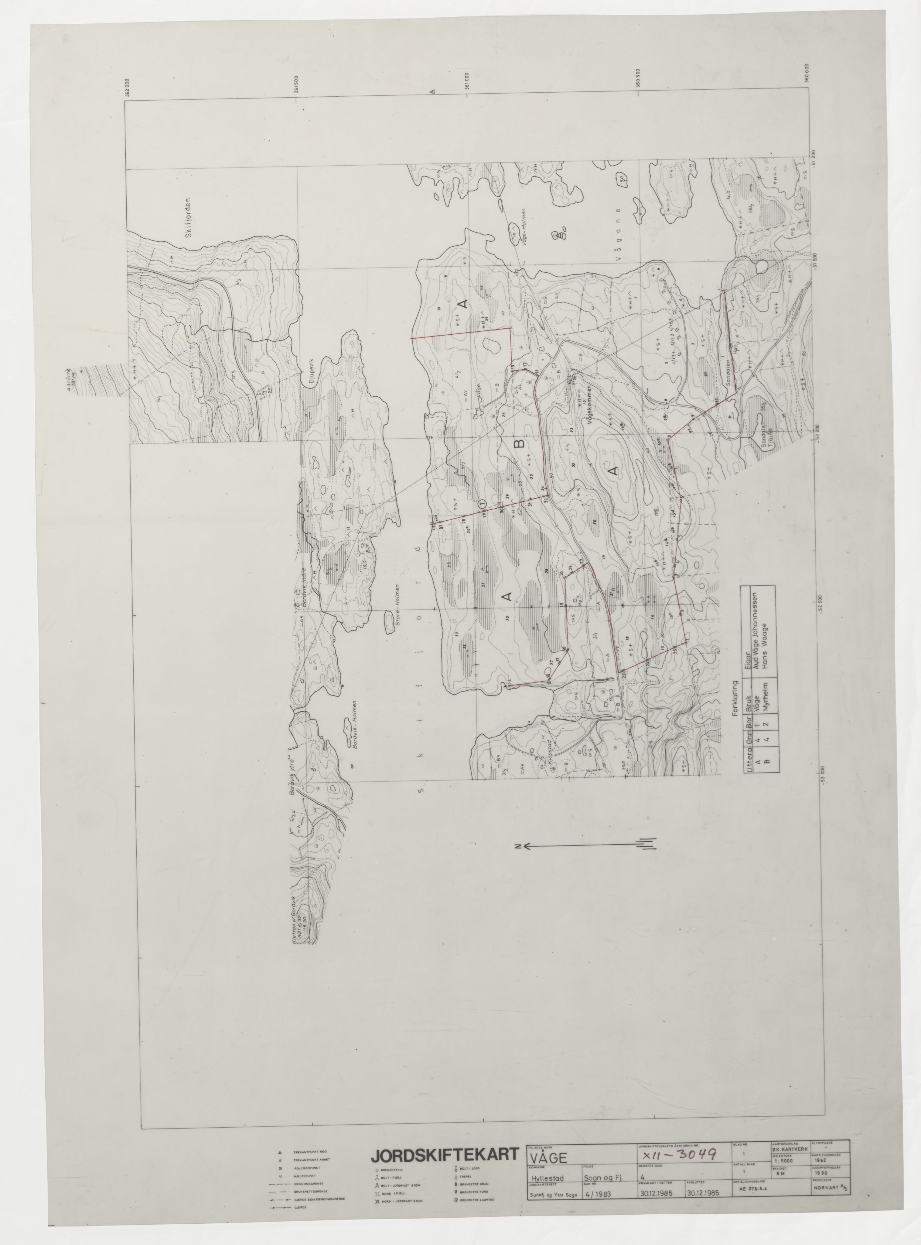 Jordskifteverkets kartarkiv, RA/S-3929/T, 1859-1988, p. 3732