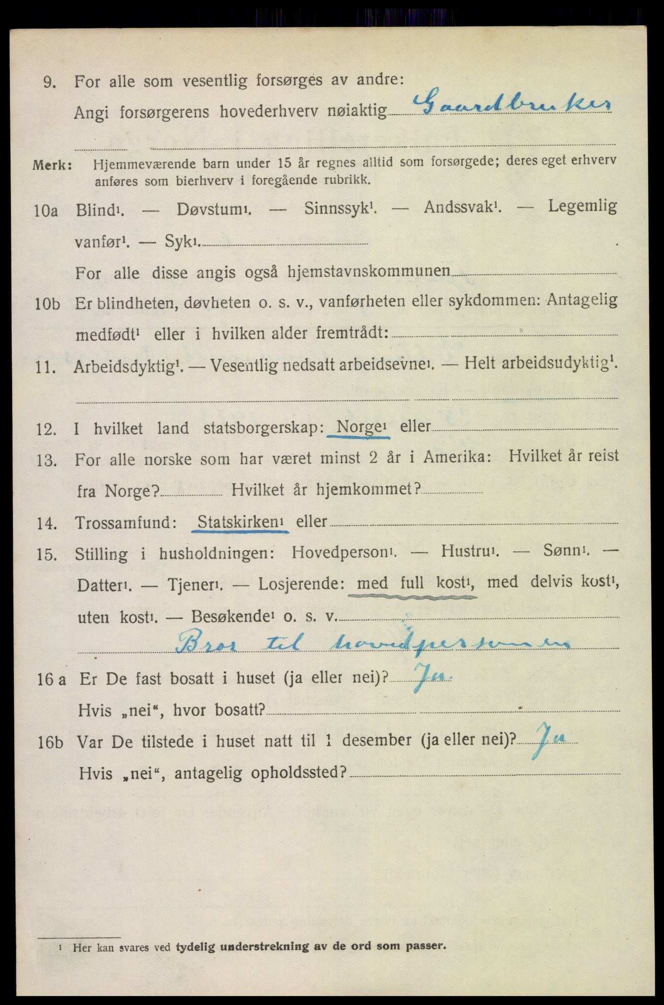 SAK, 1920 census for Fjære, 1920, p. 11402