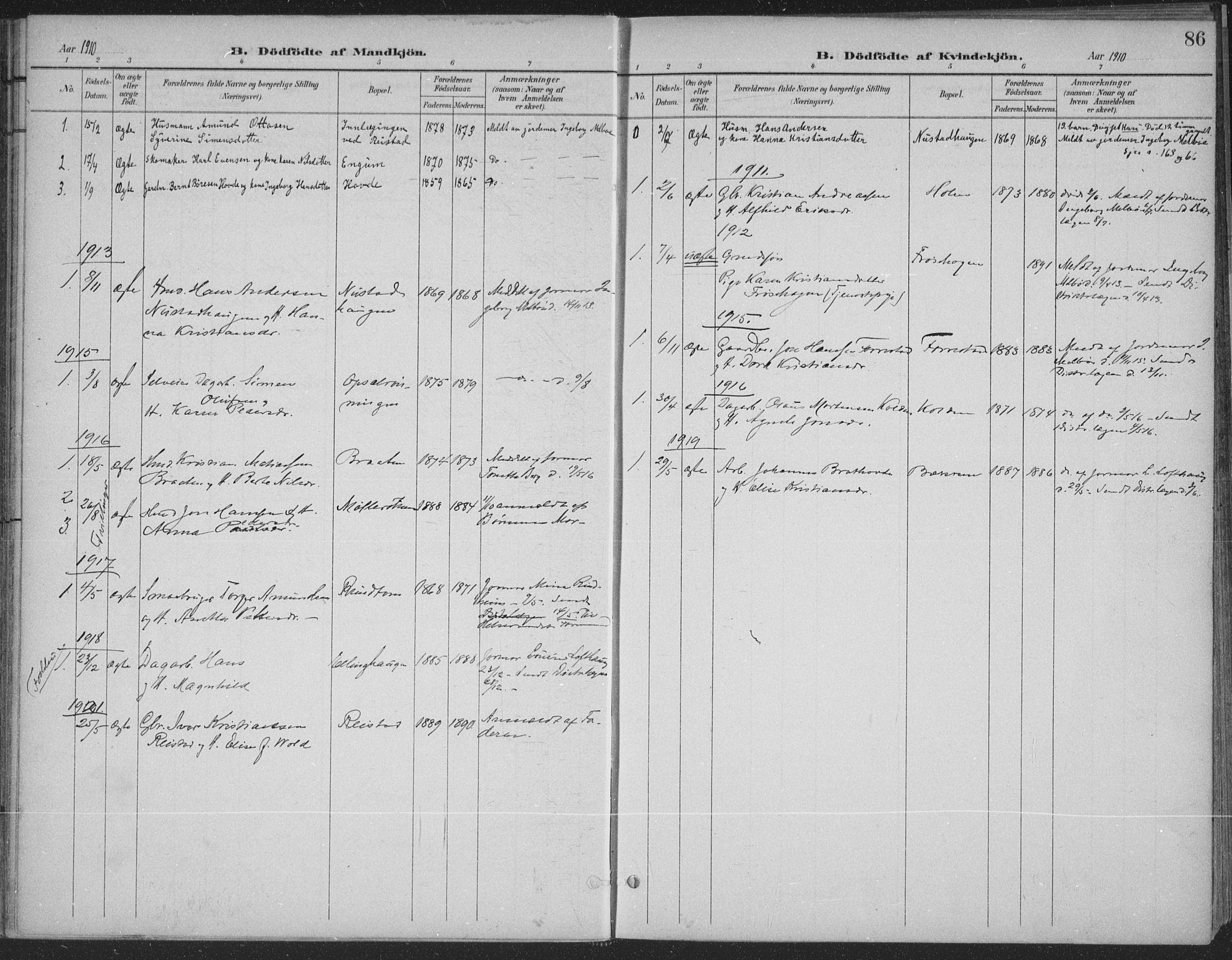 Østre Gausdal prestekontor, SAH/PREST-092/H/Ha/Haa/L0004: Parish register (official) no. 4, 1898-1914, p. 86