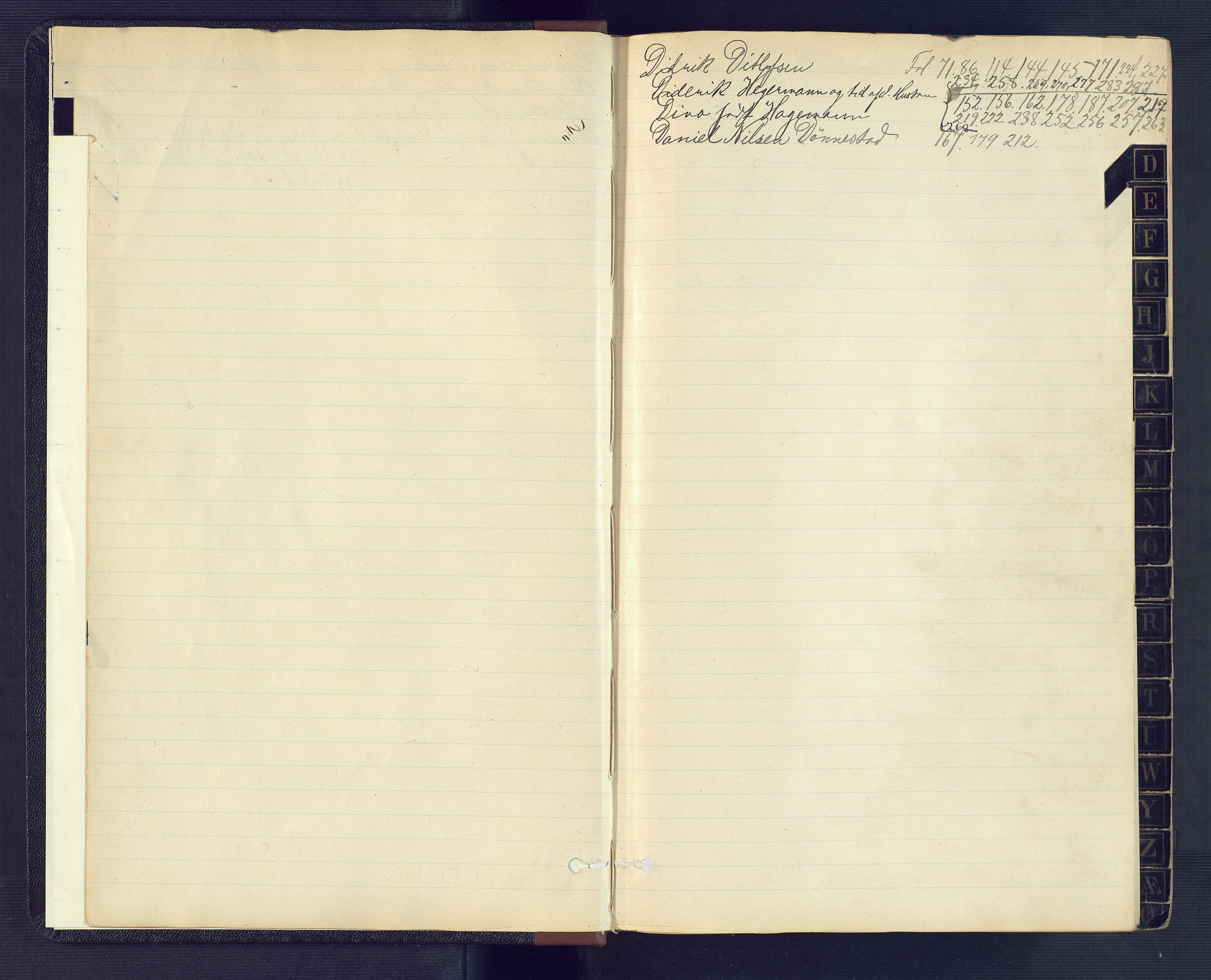Torridal sorenskriveri, SAK/1221-0012/H/Hc/L0021: Skifteforhandlingsprotokoll med navneregister nr. 7, 1907-1911