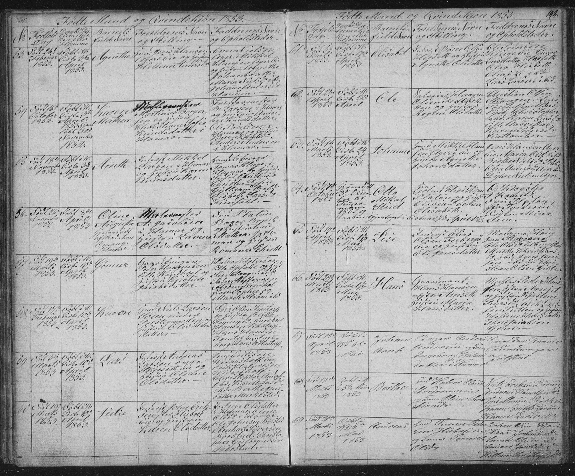 Vang prestekontor, Hedmark, AV/SAH-PREST-008/H/Ha/Hab/L0008: Parish register (copy) no. 8, 1832-1854, p. 142