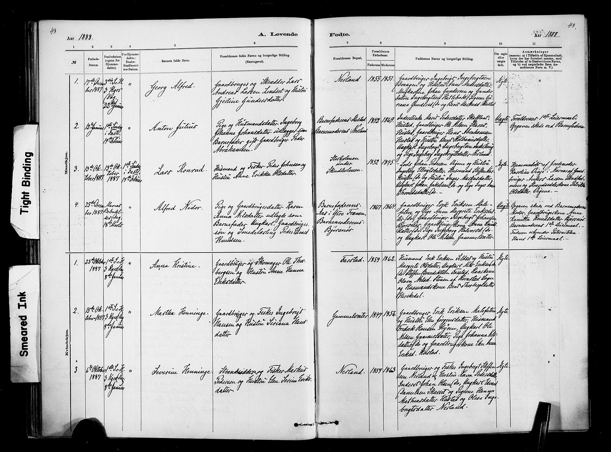 Ministerialprotokoller, klokkerbøker og fødselsregistre - Møre og Romsdal, AV/SAT-A-1454/567/L0778: Parish register (official) no. 567A01, 1881-1903, p. 48