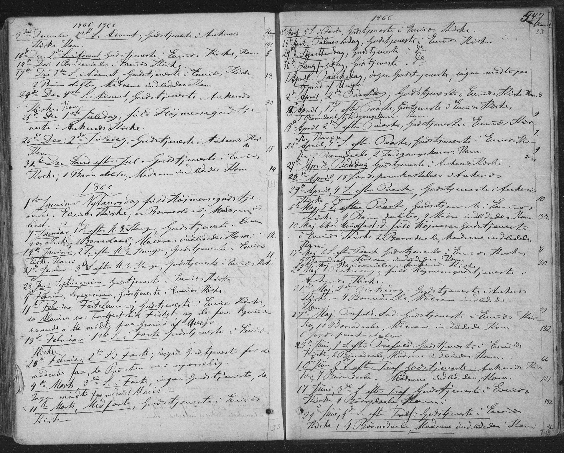 Ministerialprotokoller, klokkerbøker og fødselsregistre - Nordland, SAT/A-1459/863/L0896: Parish register (official) no. 863A08, 1861-1871, p. 547