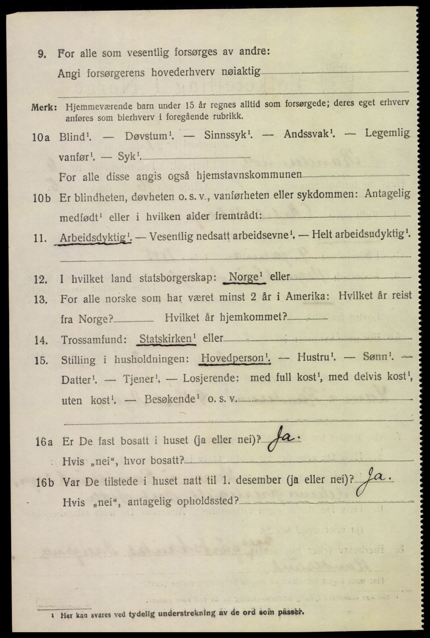 SAK, 1920 census for Randesund, 1920, p. 2747