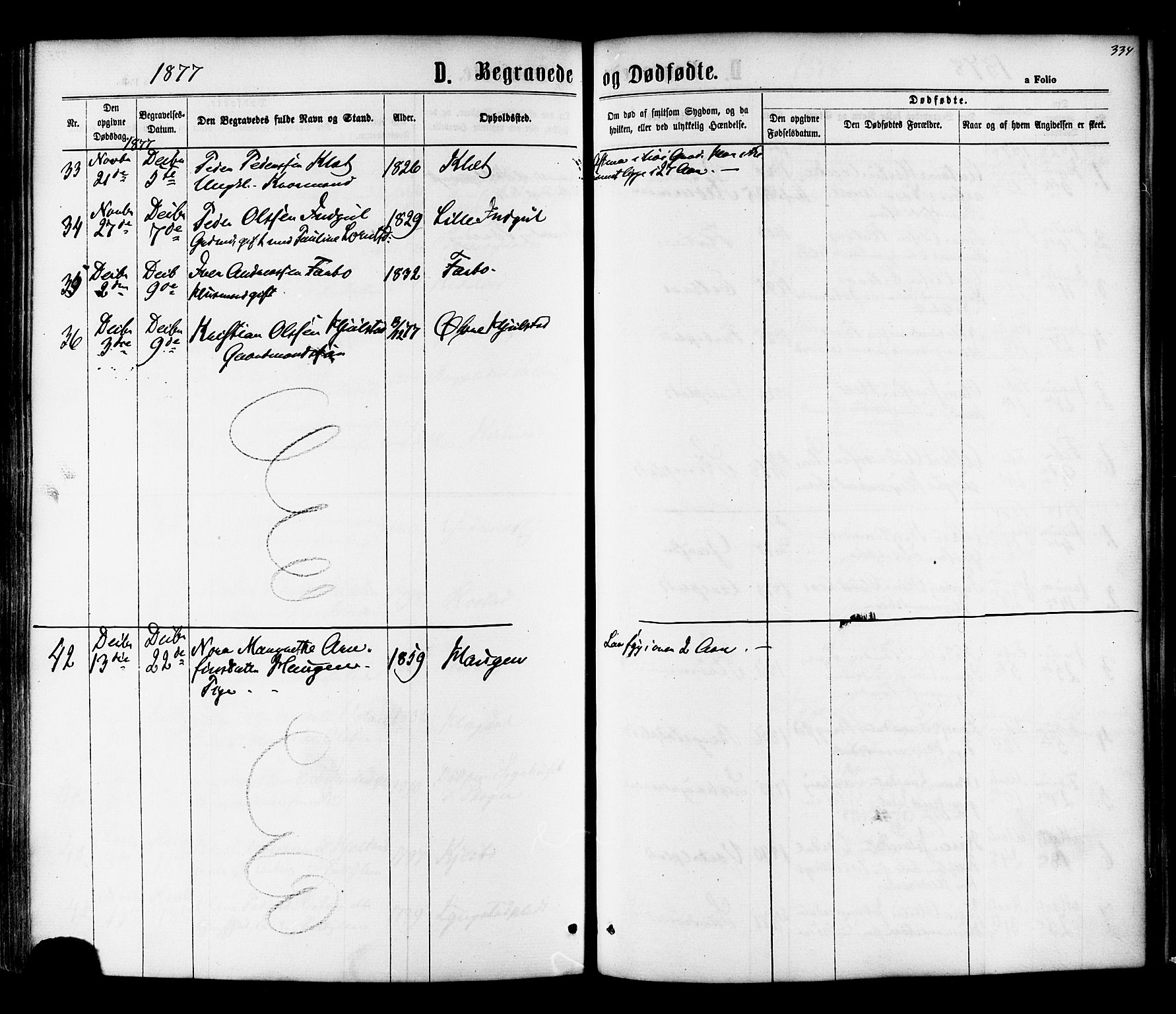 Ministerialprotokoller, klokkerbøker og fødselsregistre - Nord-Trøndelag, AV/SAT-A-1458/730/L0284: Parish register (official) no. 730A09, 1866-1878, p. 334