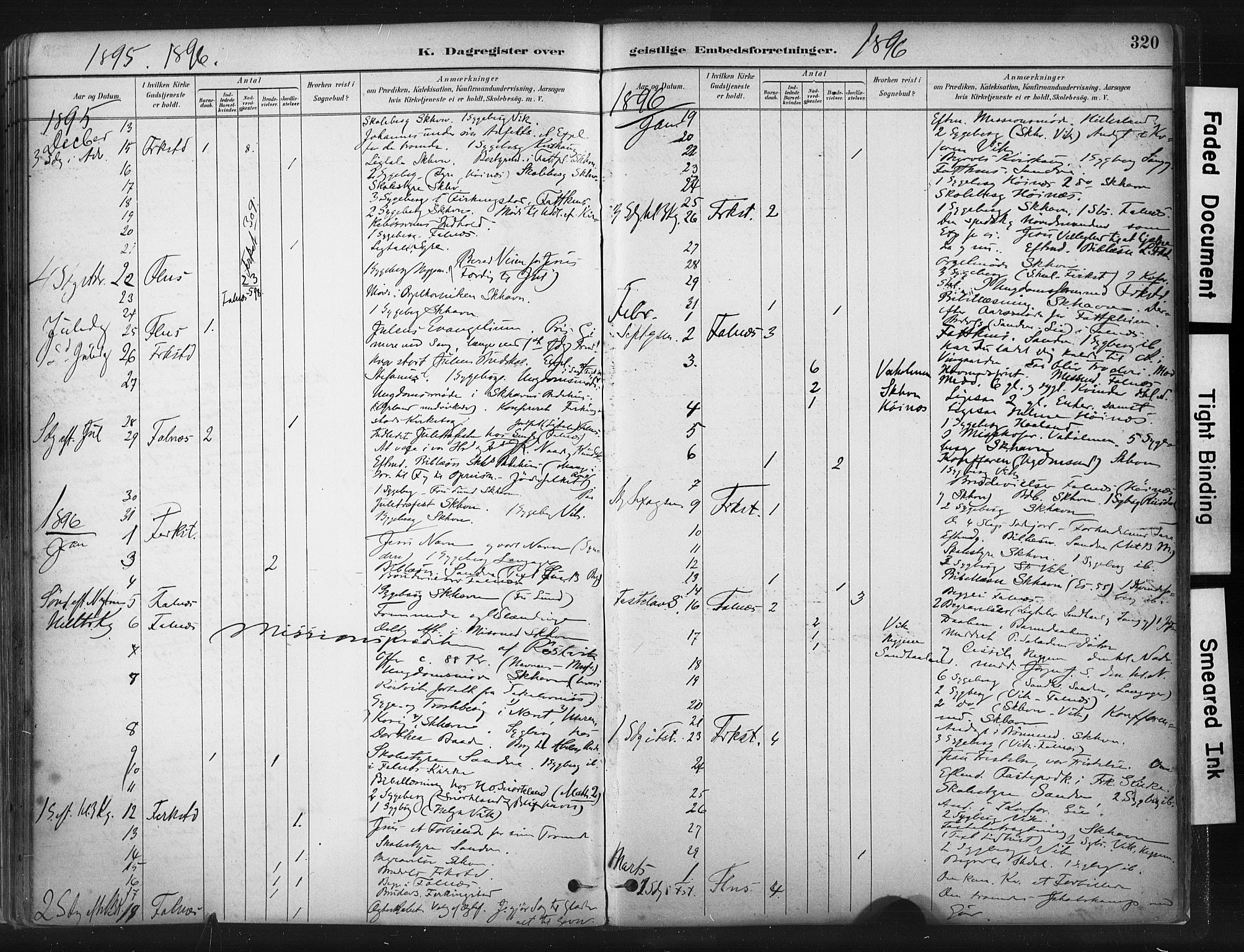 Skudenes sokneprestkontor, SAST/A -101849/H/Ha/Haa/L0009: Parish register (official) no. A 6, 1882-1912, p. 320
