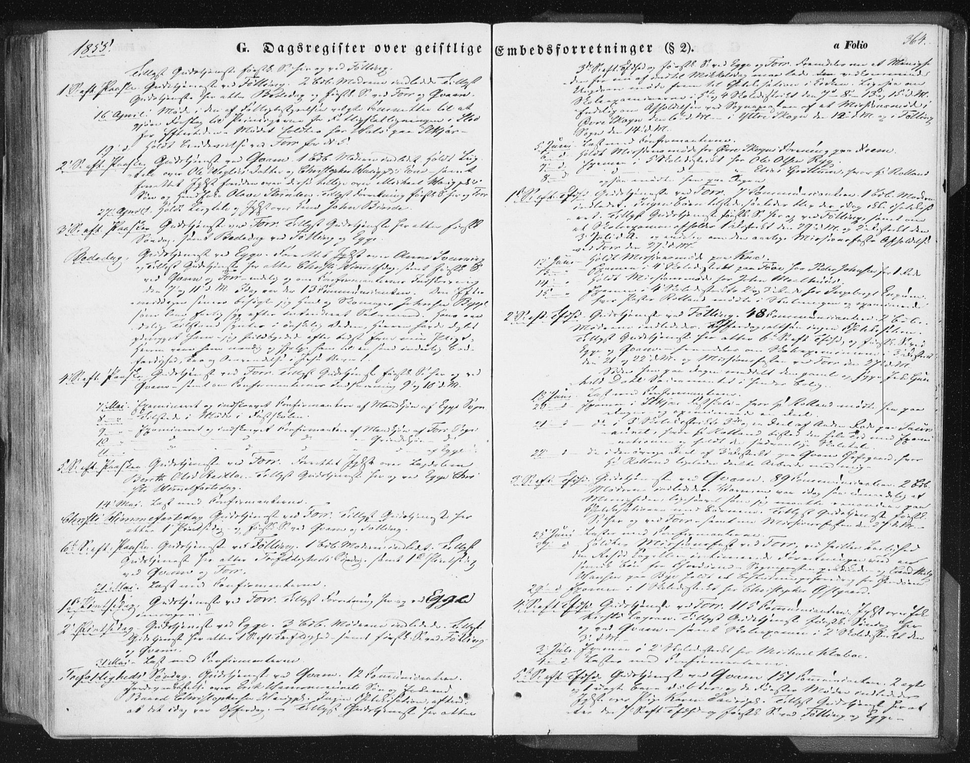Ministerialprotokoller, klokkerbøker og fødselsregistre - Nord-Trøndelag, SAT/A-1458/746/L0446: Parish register (official) no. 746A05, 1846-1859, p. 364