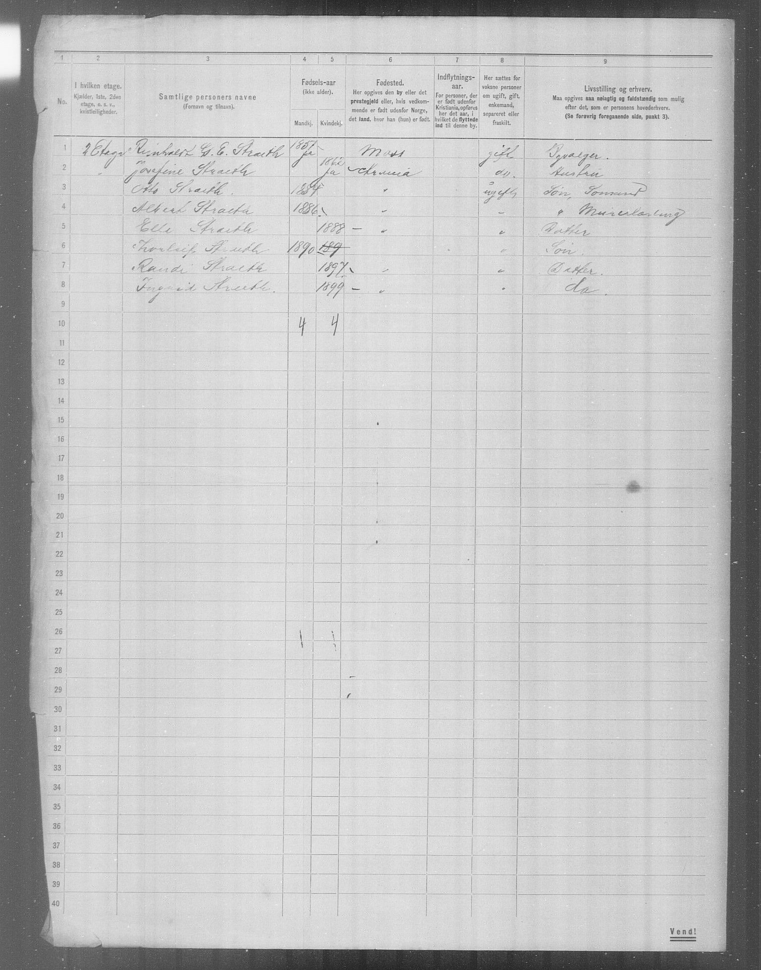 OBA, Municipal Census 1904 for Kristiania, 1904, p. 23505