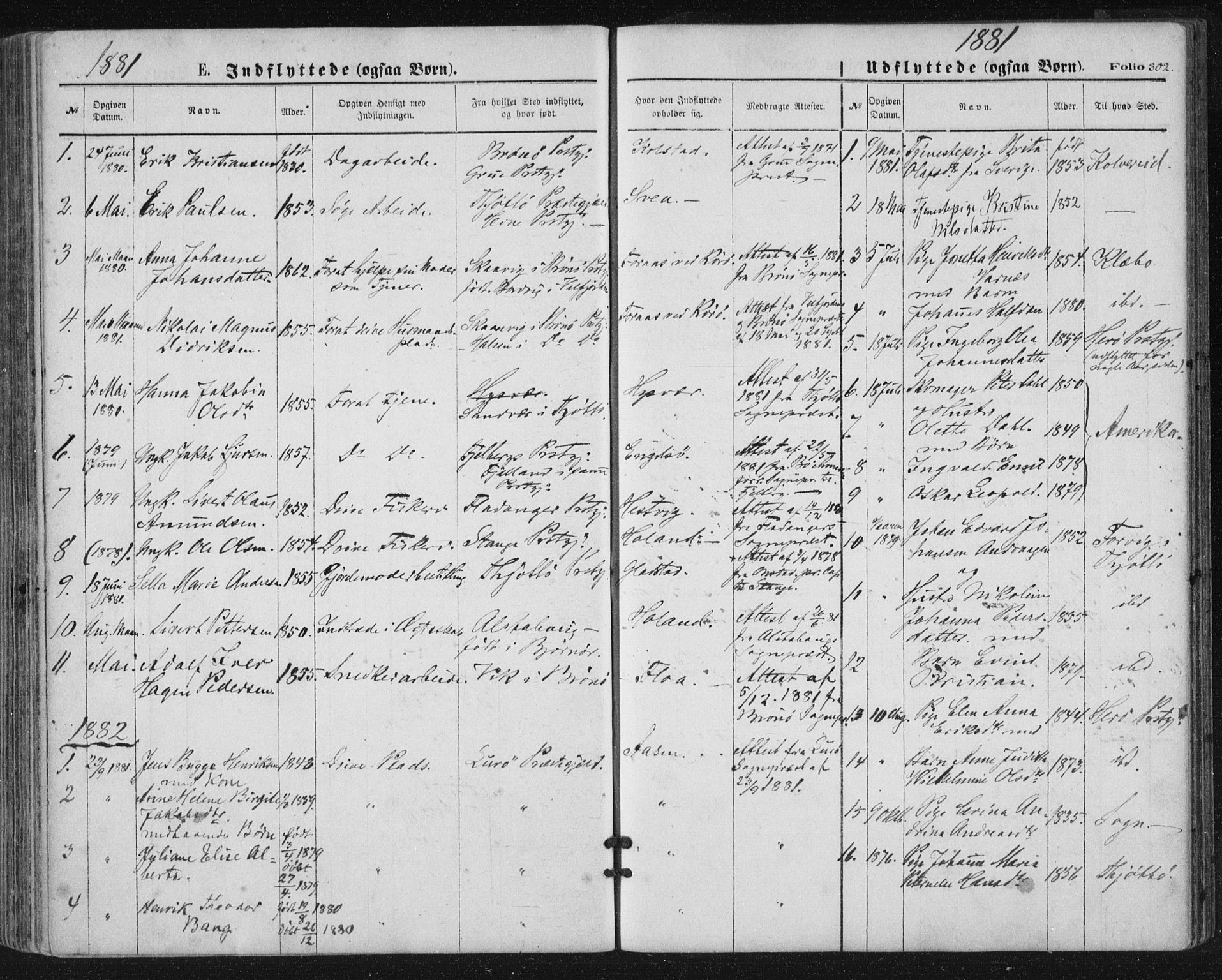 Ministerialprotokoller, klokkerbøker og fødselsregistre - Nordland, SAT/A-1459/816/L0241: Parish register (official) no. 816A07, 1870-1885, p. 302