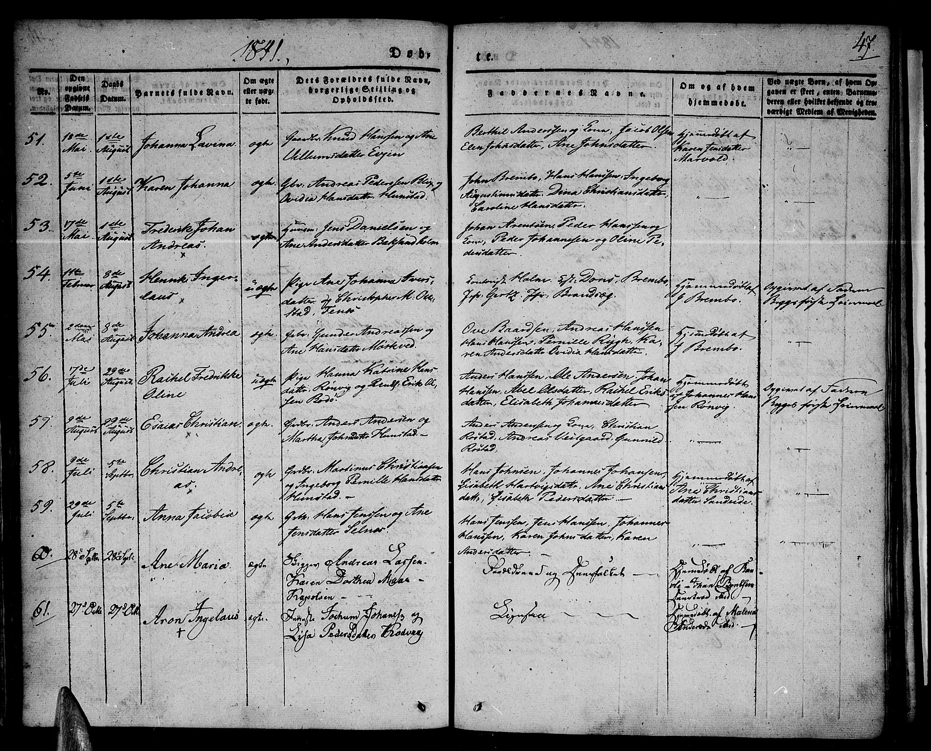 Ministerialprotokoller, klokkerbøker og fødselsregistre - Nordland, AV/SAT-A-1459/801/L0006: Parish register (official) no. 801A06, 1834-1845, p. 47