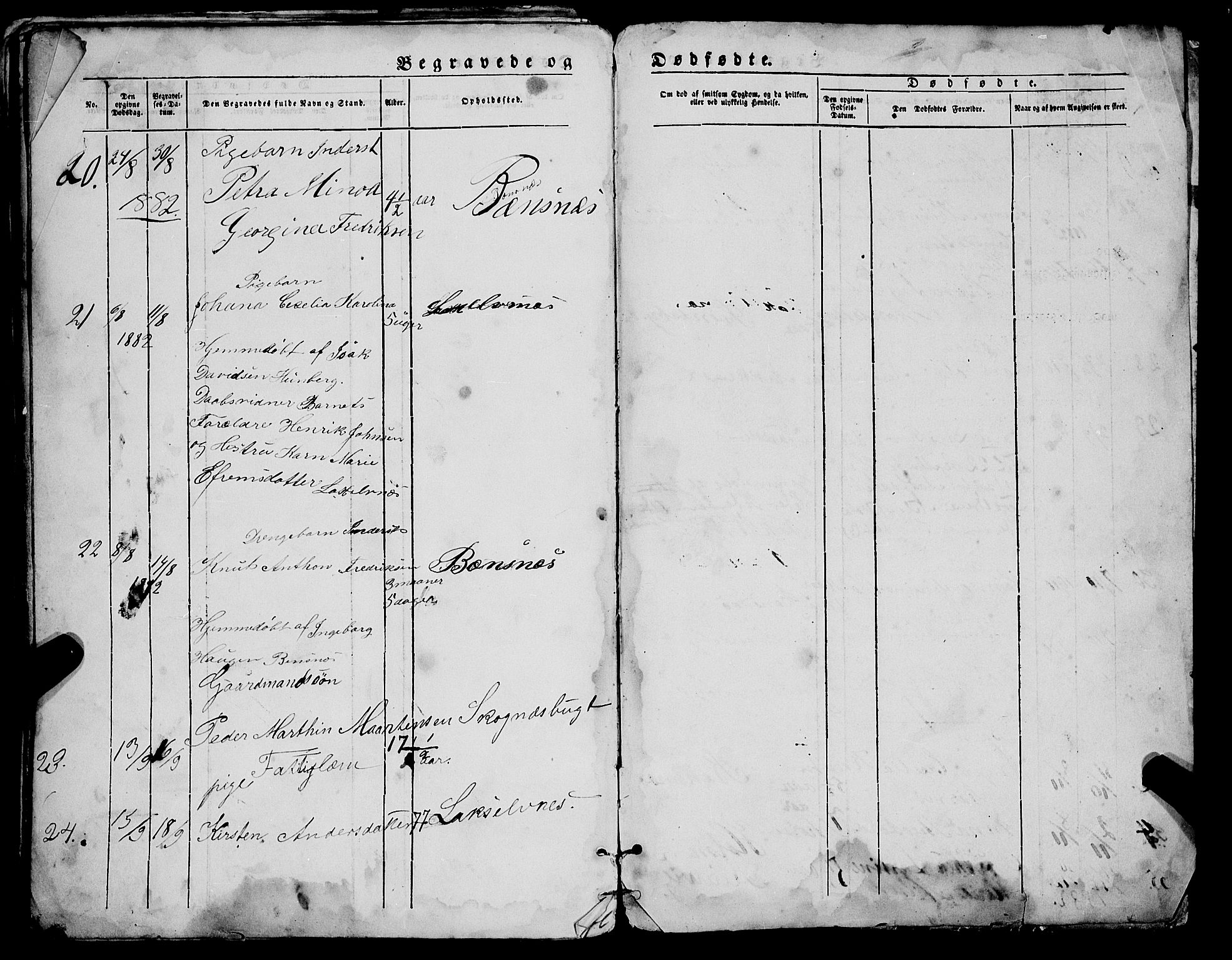 Lyngen sokneprestembete, AV/SATØ-S-1289/H/He/Heb/L0005klokker: Parish register (copy) no. 5, 1847-1882