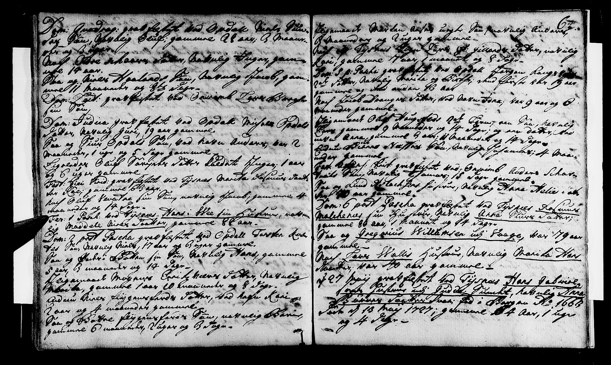 Tysnes sokneprestembete, AV/SAB-A-78601/H/Haa: Parish register (official) no. A 1, 1723-1731, p. 64