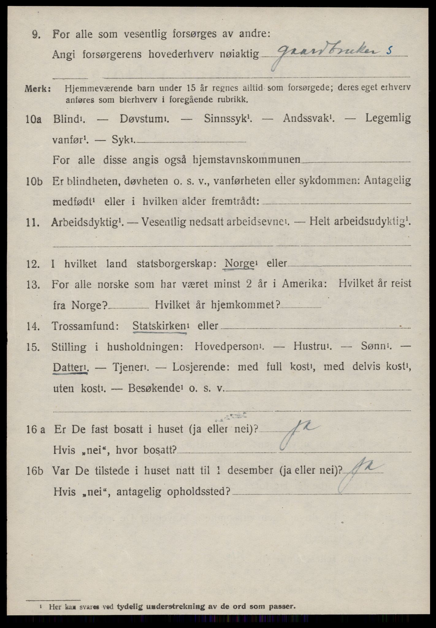 SAT, 1920 census for Rovde, 1920, p. 1282