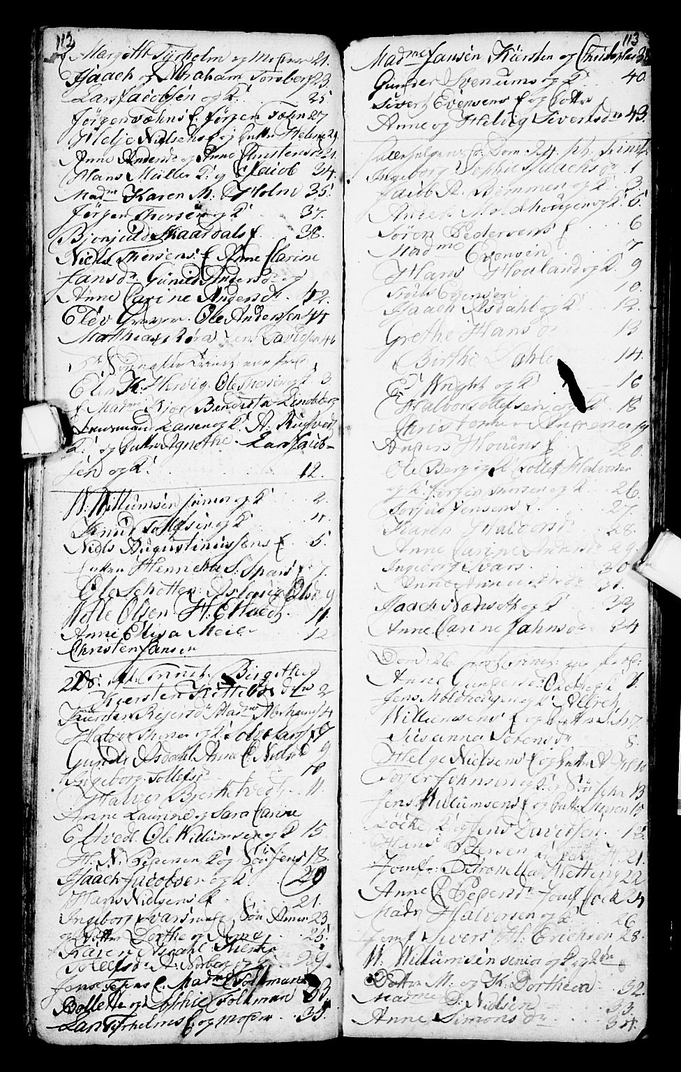 Porsgrunn kirkebøker , SAKO/A-104/G/Ga/L0001: Parish register (copy) no. I 1, 1766-1790, p. 112-113