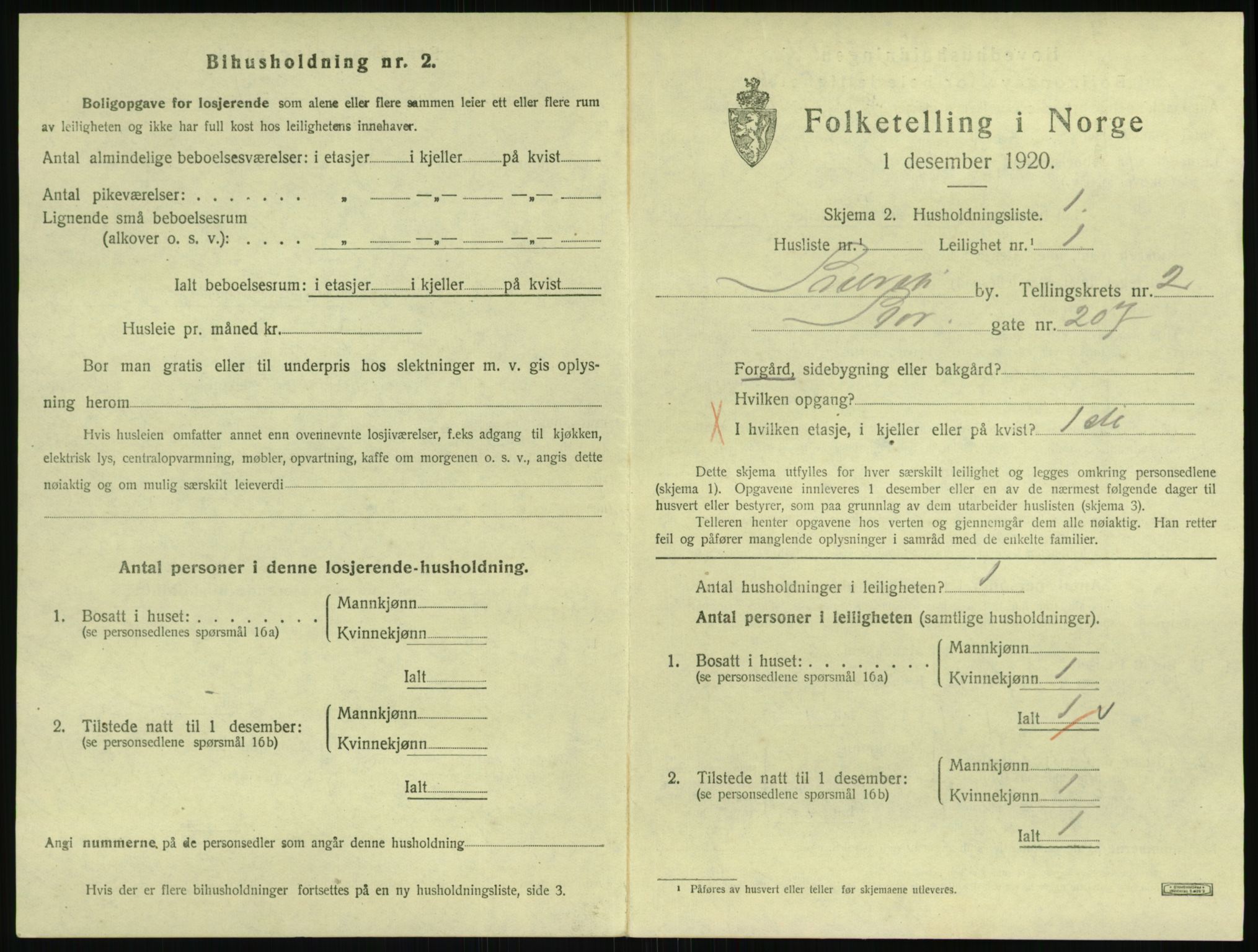 SAKO, 1920 census for Svelvik, 1920, p. 1061