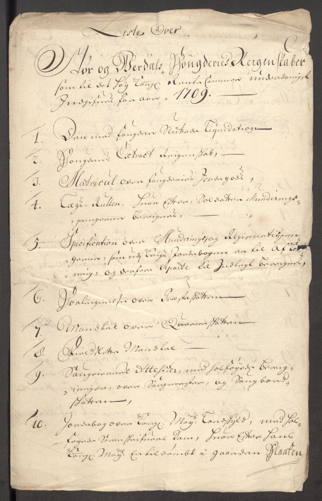 Rentekammeret inntil 1814, Reviderte regnskaper, Fogderegnskap, AV/RA-EA-4092/R62/L4199: Fogderegnskap Stjørdal og Verdal, 1709, p. 19