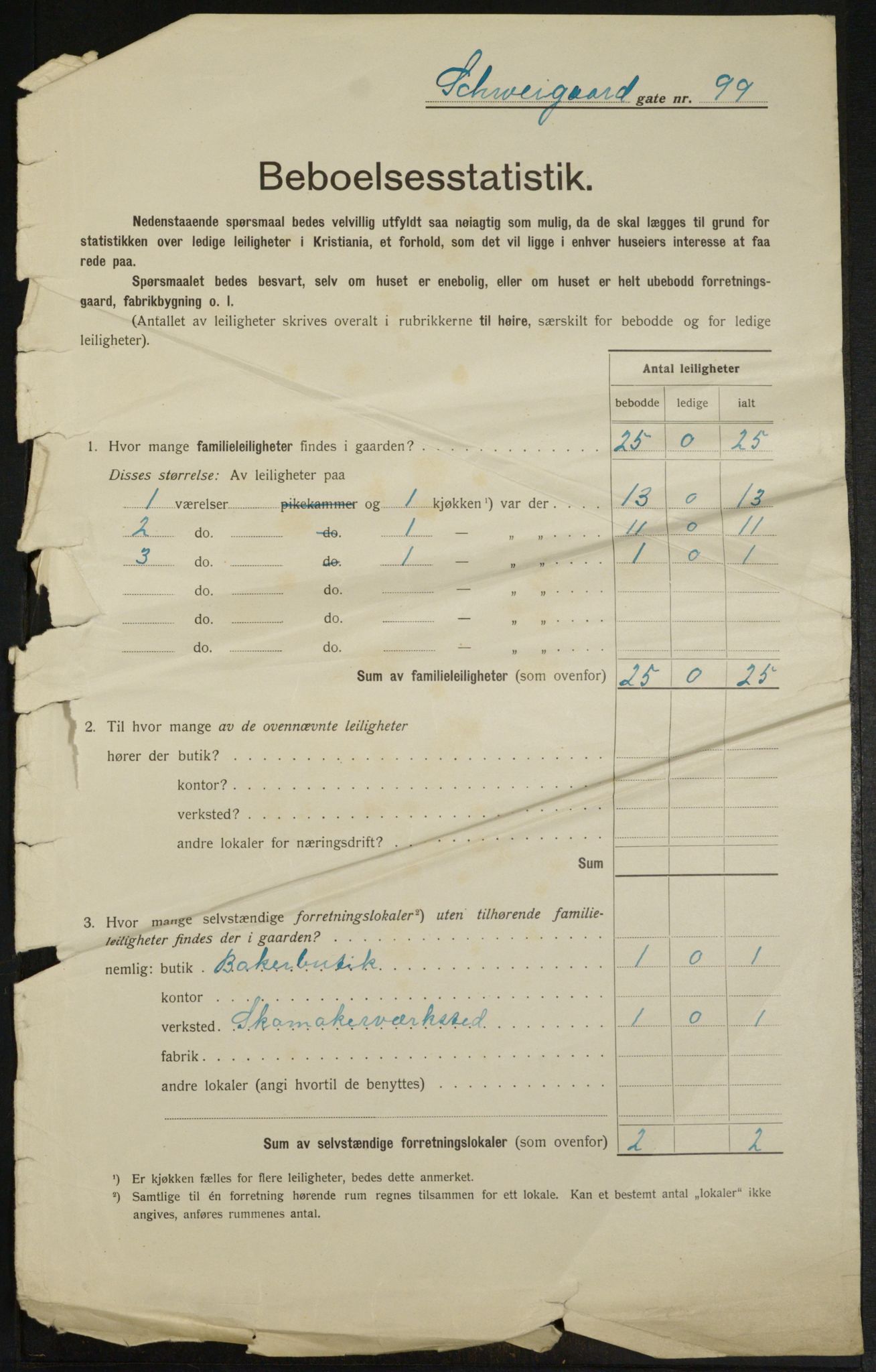 OBA, Municipal Census 1913 for Kristiania, 1913, p. 92642