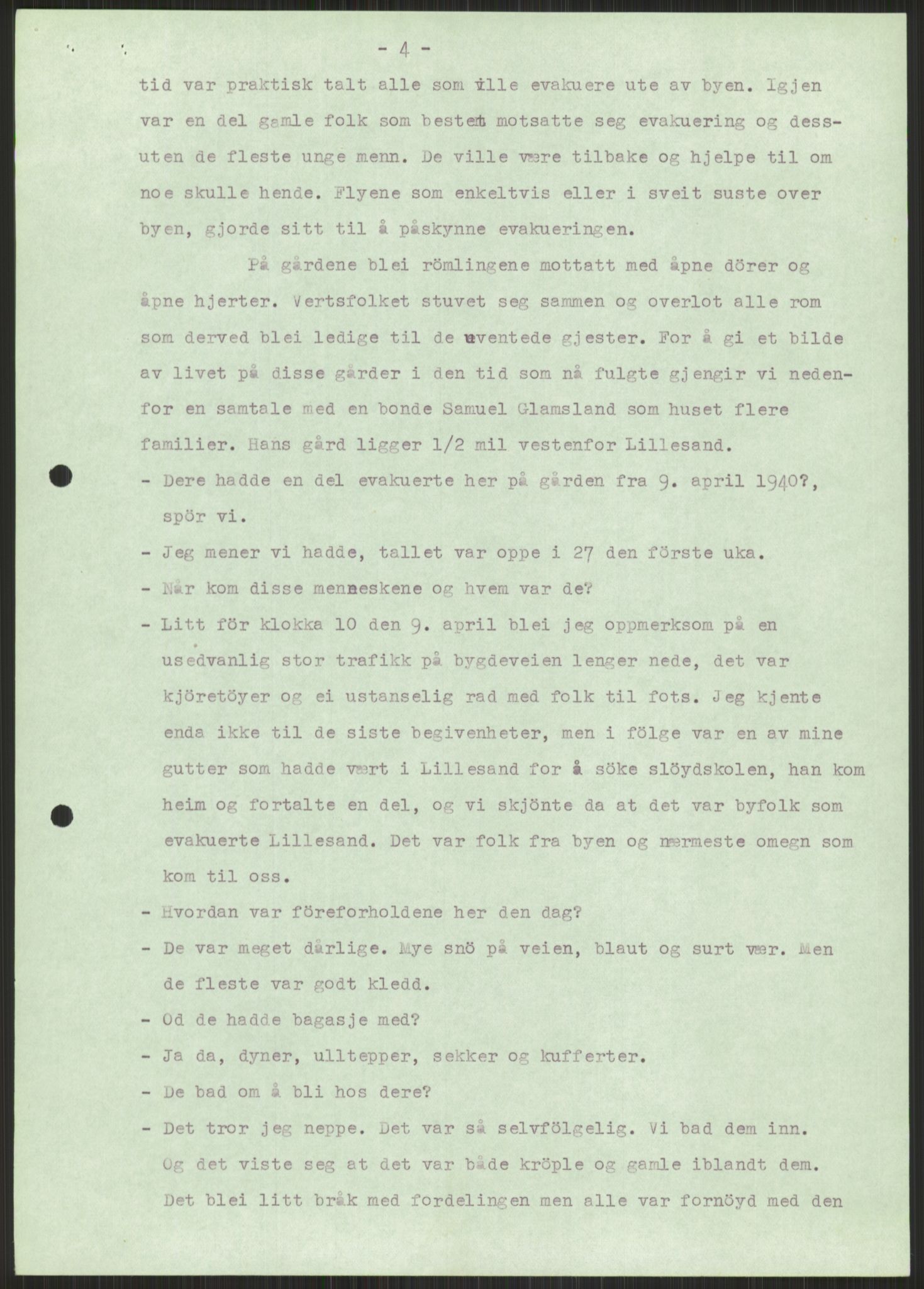 Forsvaret, Forsvarets krigshistoriske avdeling, AV/RA-RAFA-2017/Y/Ya/L0014: II-C-11-31 - Fylkesmenn.  Rapporter om krigsbegivenhetene 1940., 1940, p. 772