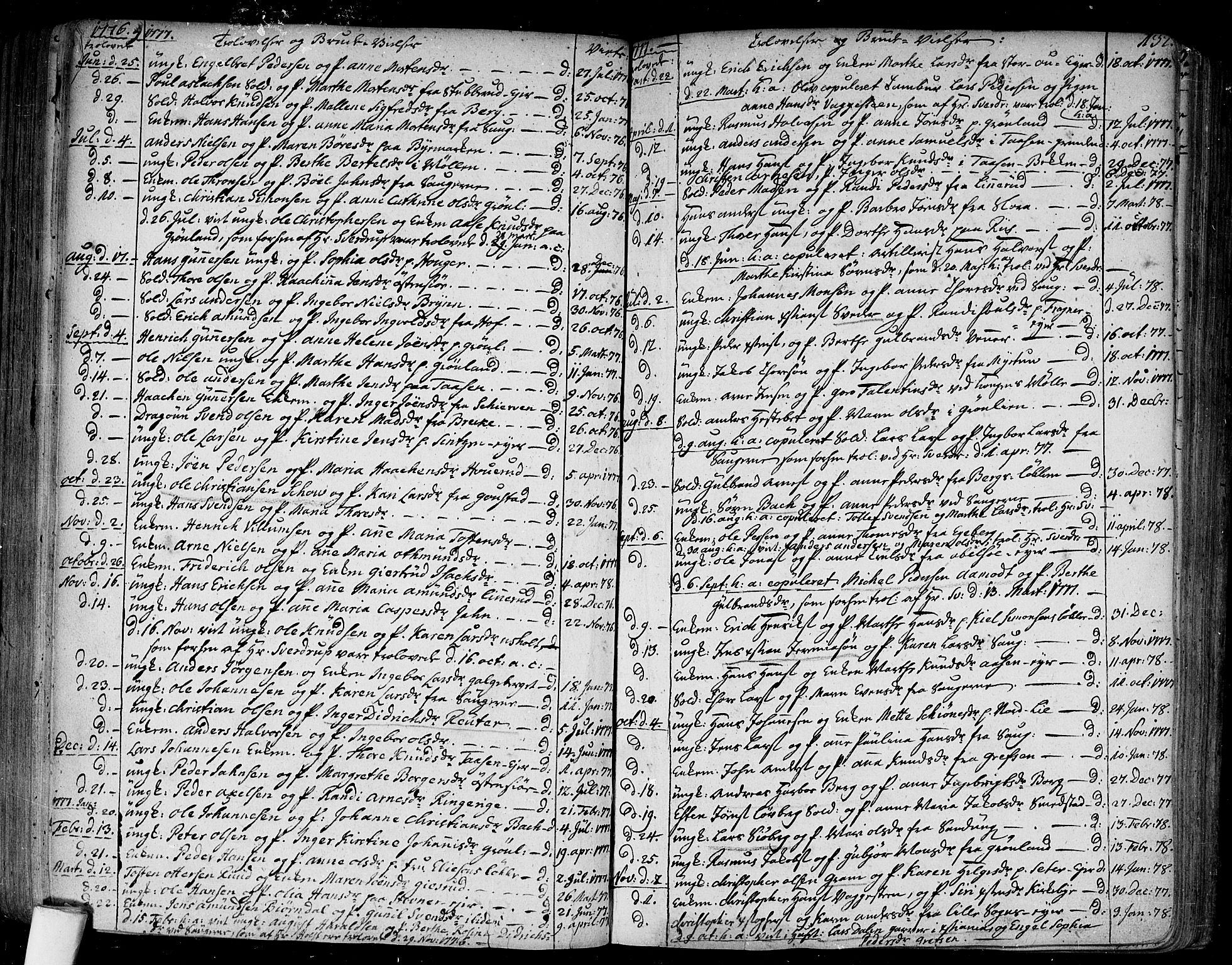 Aker prestekontor kirkebøker, AV/SAO-A-10861/F/L0009: Parish register (official) no. 9, 1765-1785, p. 132